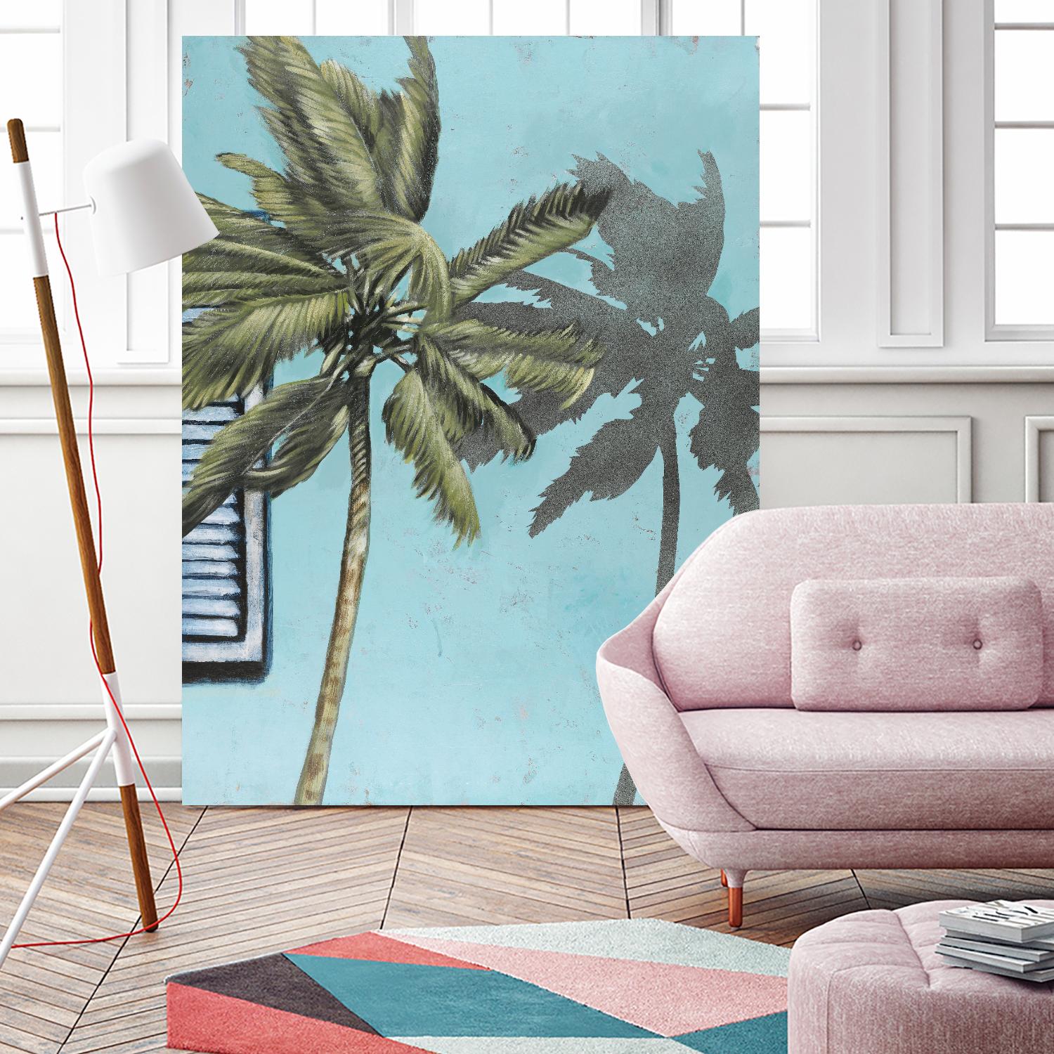 Tropic Shadow 1 by David Dauncey on GIANT ART - blue tropical