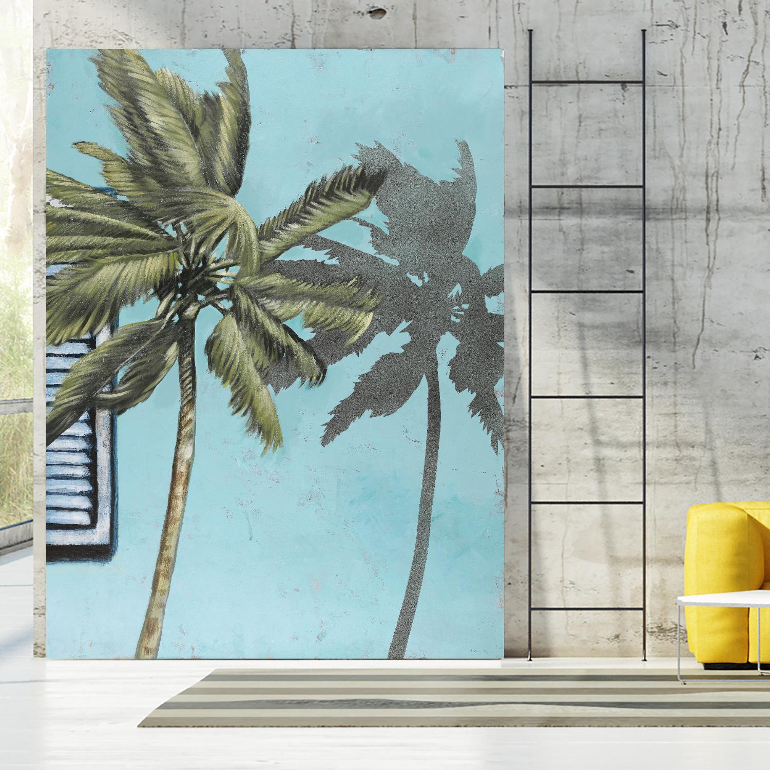 Tropic Shadow 1 by David Dauncey on GIANT ART - blue tropical