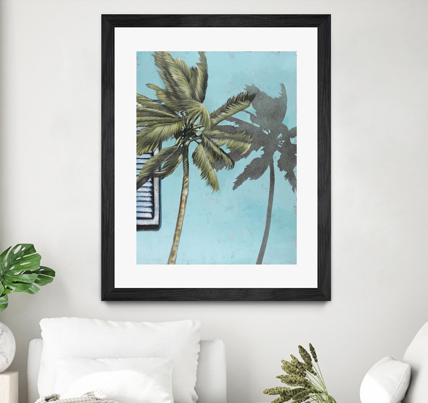 Tropic Shadow 1 by David Dauncey on GIANT ART - blue tropical