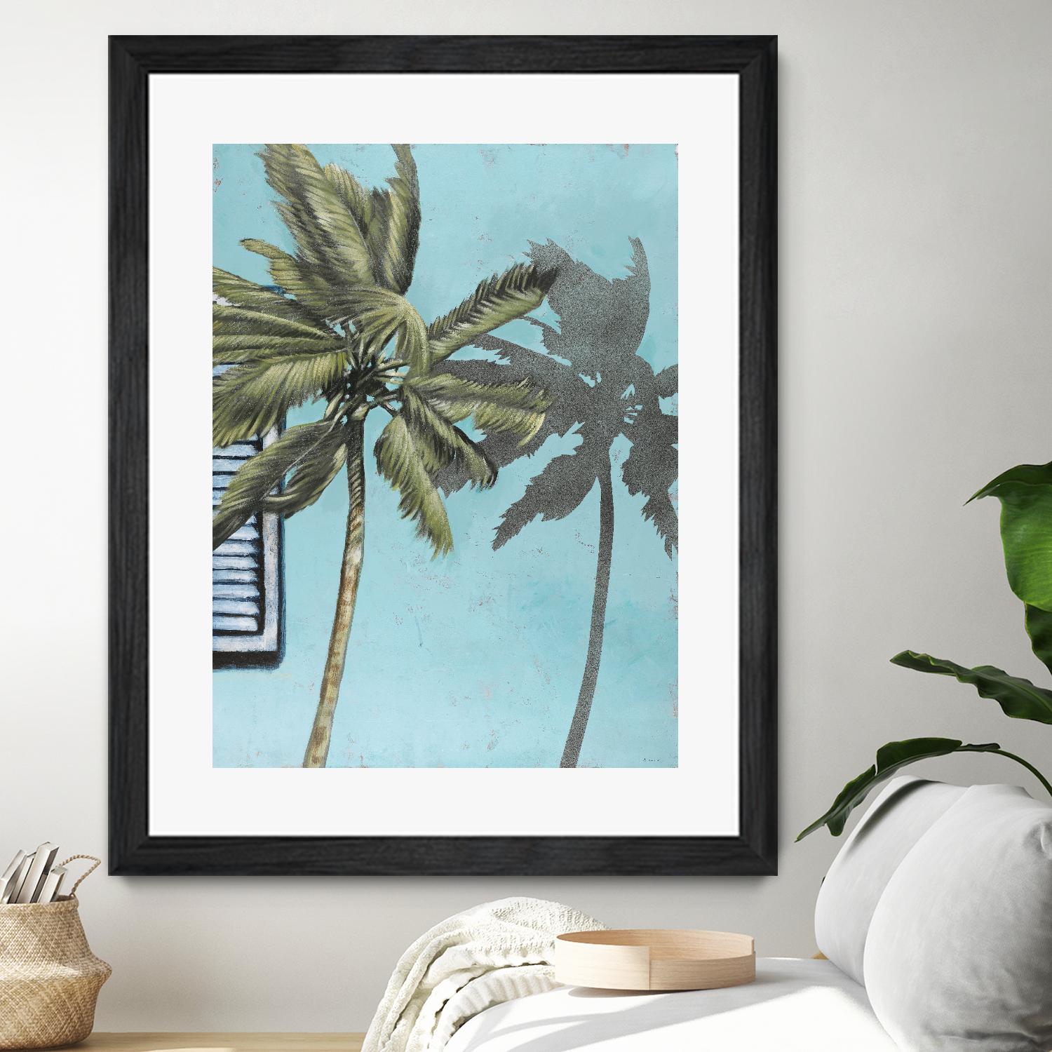 Tropic Shadow 1 by David Dauncey on GIANT ART - blue tropical