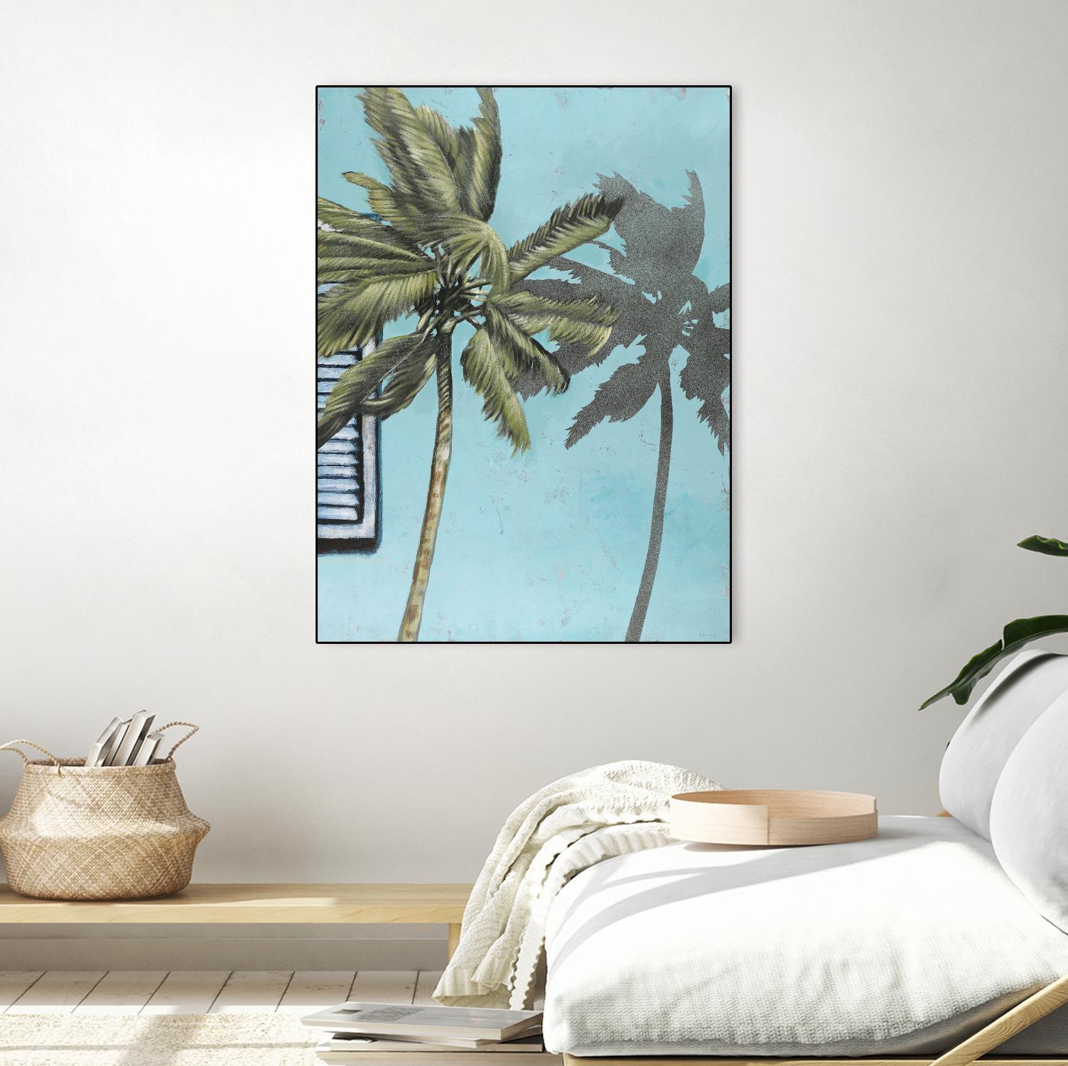 Tropic Shadow 1 by David Dauncey on GIANT ART - blue tropical
