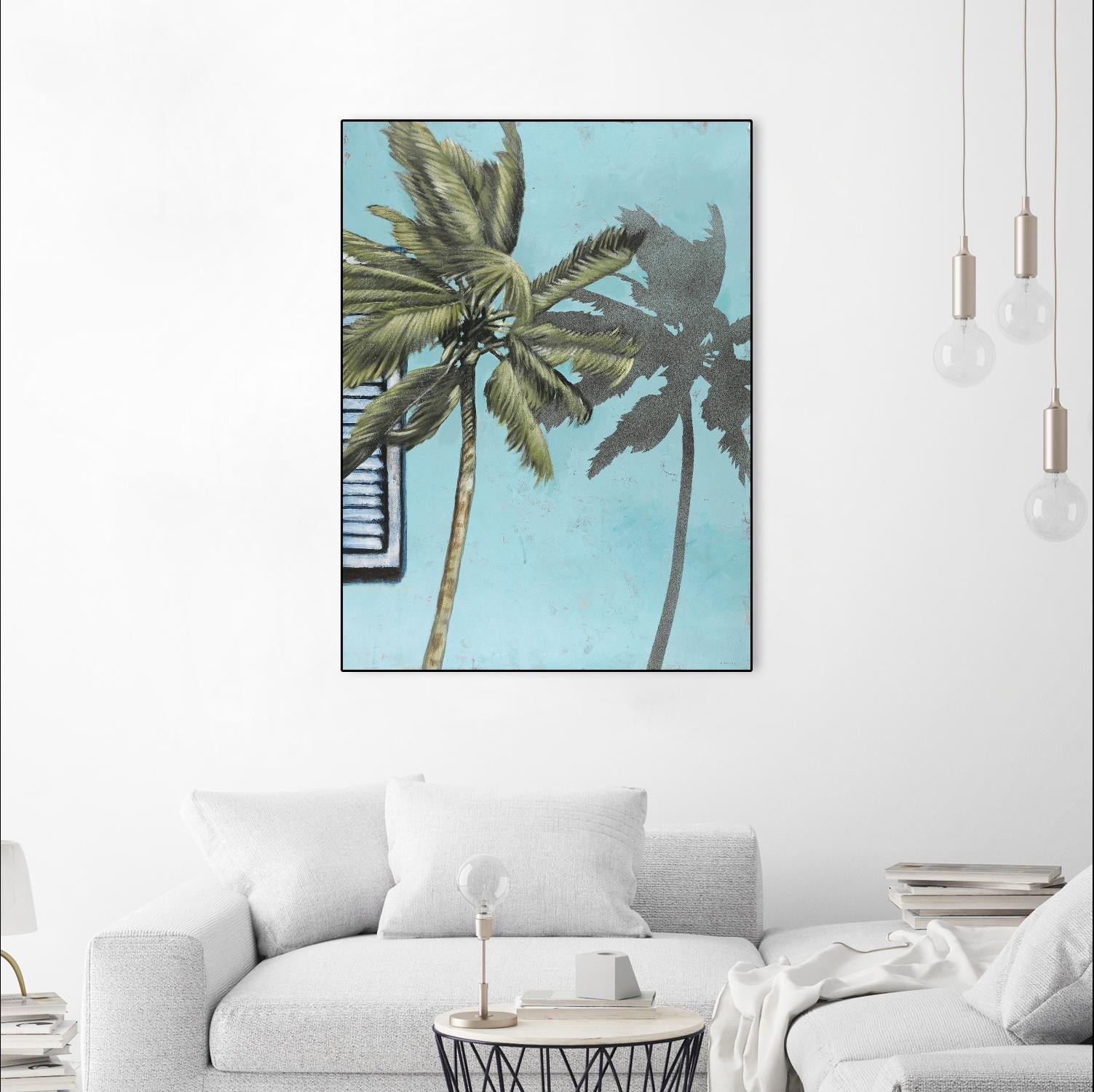 Tropic Shadow 1 by David Dauncey on GIANT ART - blue tropical