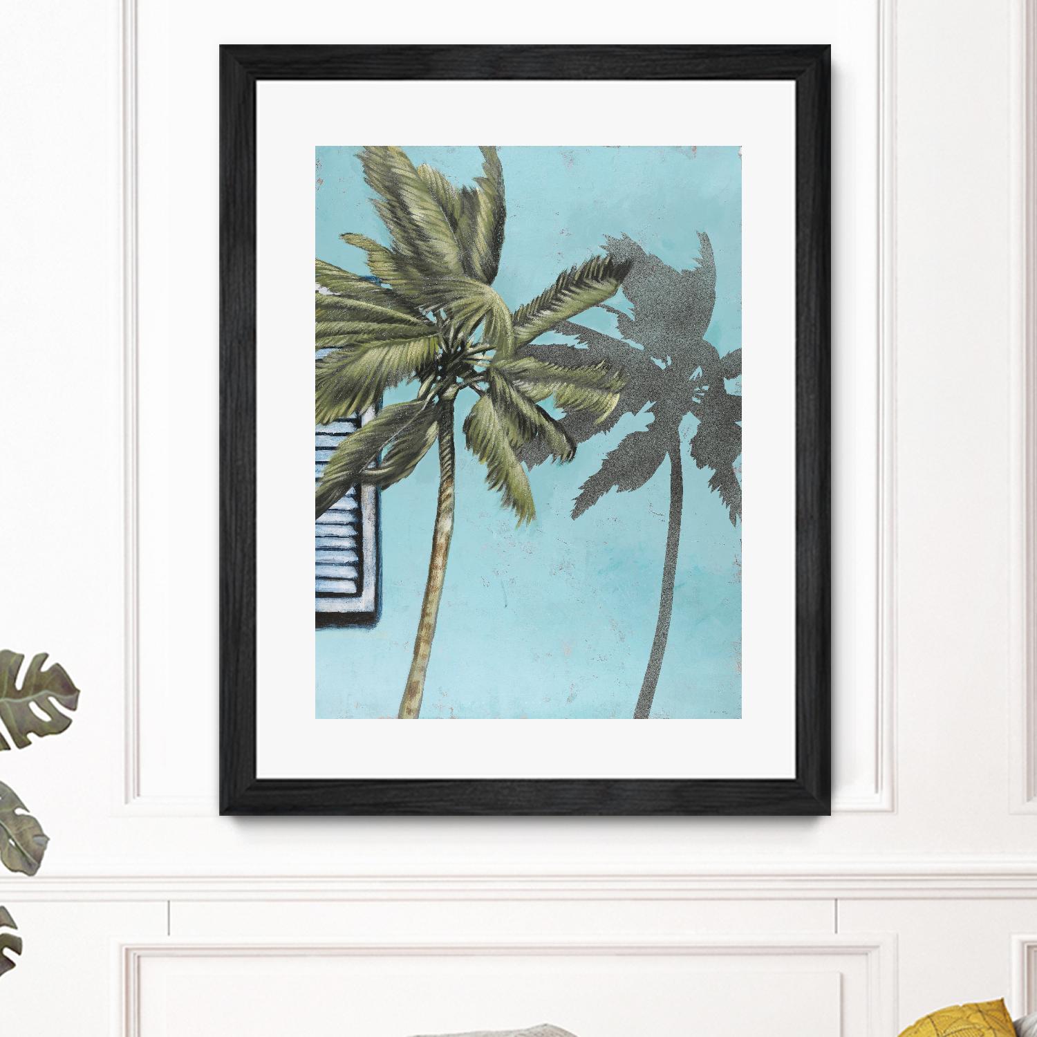 Tropic Shadow 1 by David Dauncey on GIANT ART - blue tropical