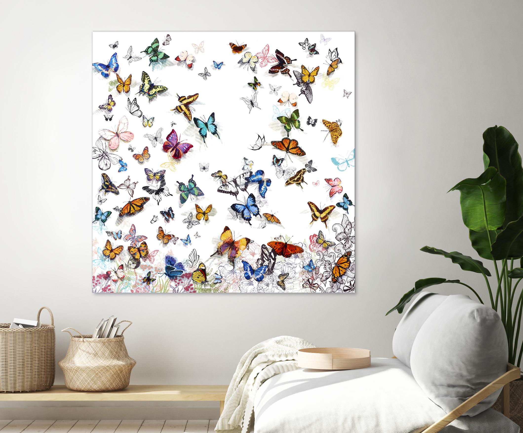 Papillon by Allyson Fukushima on GIANT ART - pink animals papillon