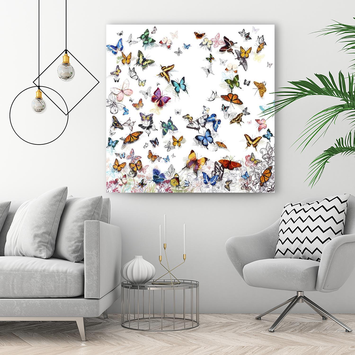 Papillon by Allyson Fukushima on GIANT ART - pink animals papillon