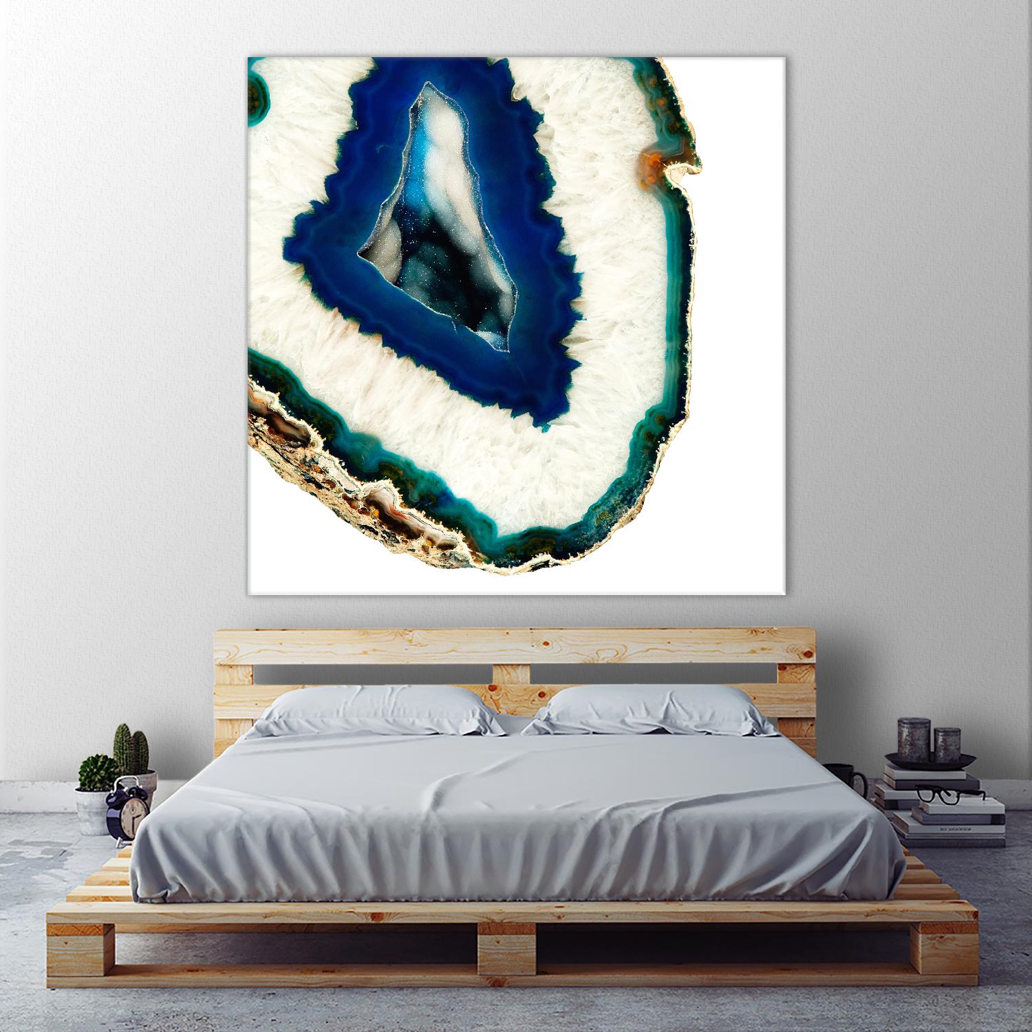 Mediterranean Agate A by GI ArtLab on GIANT ART - blue abstract agate