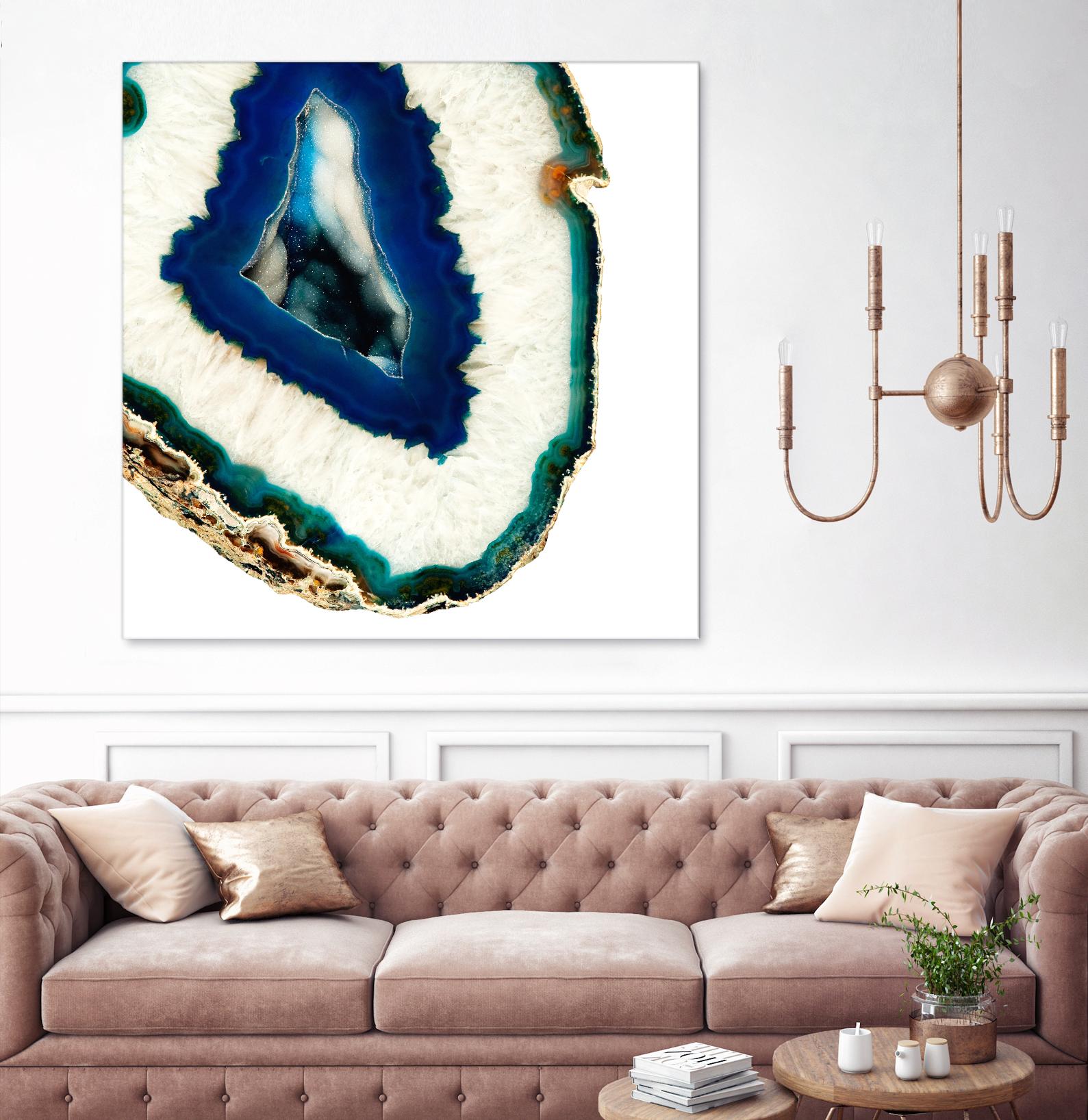 Mediterranean Agate A by GI ArtLab on GIANT ART - blue abstract agate