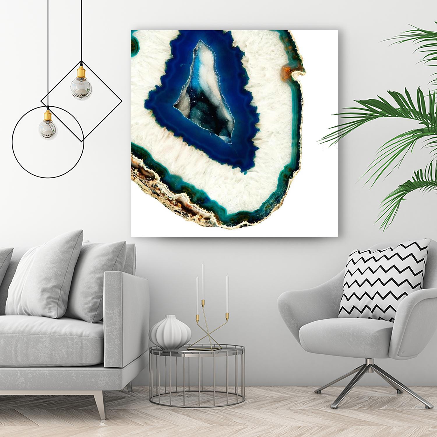 Mediterranean Agate A by GI ArtLab on GIANT ART - blue abstract agate