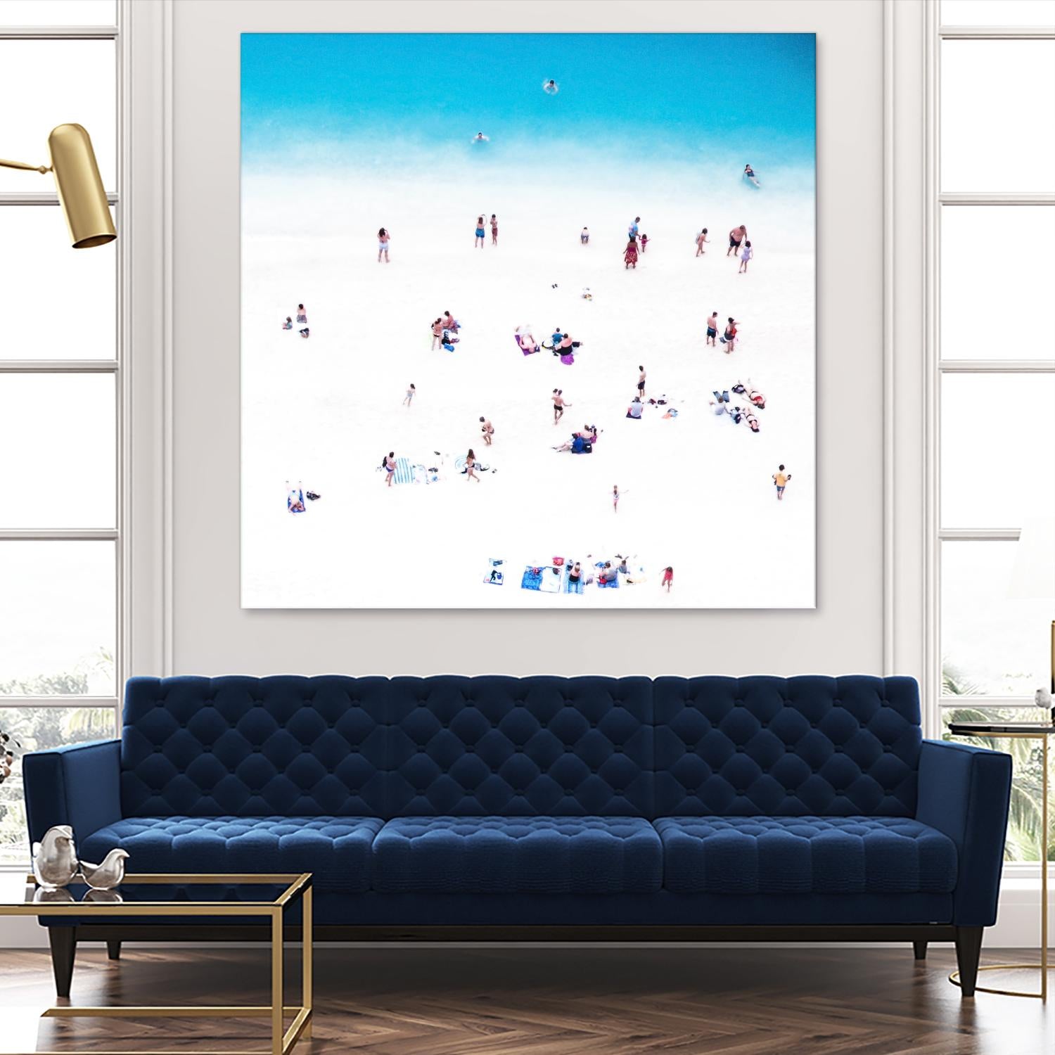 Whitewashed Beach B by THE Studio on GIANT ART - blue everyday life