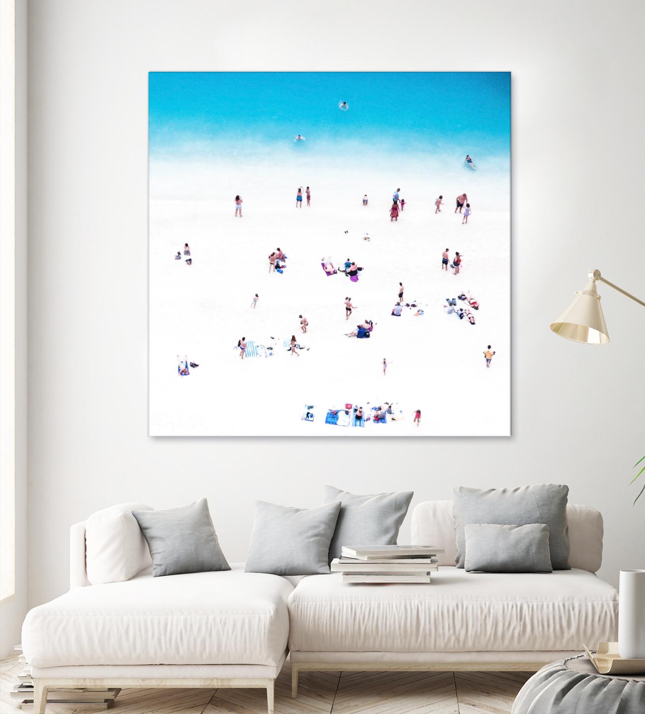 Whitewashed Beach B by THE Studio on GIANT ART - blue everyday life