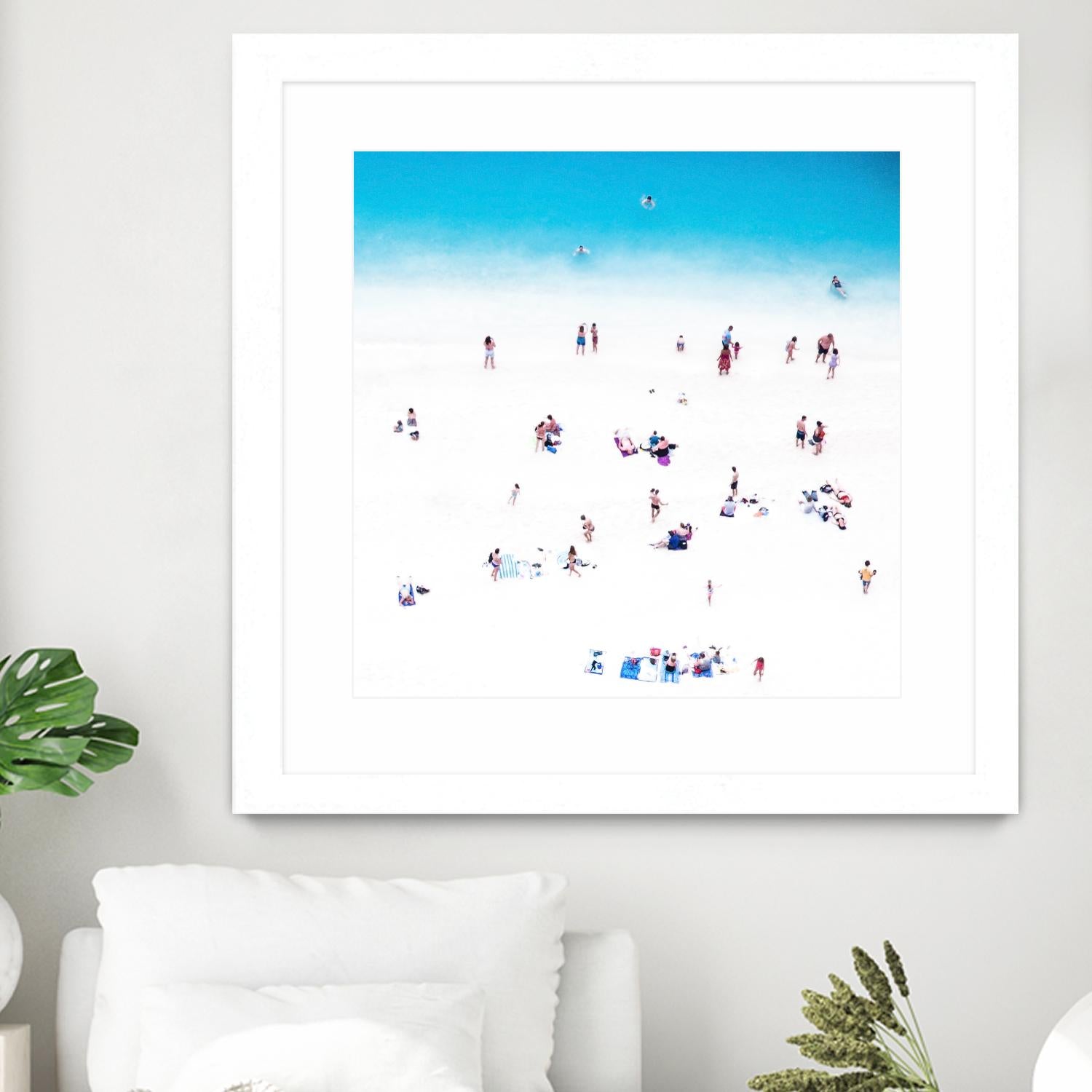 Whitewashed Beach B by THE Studio on GIANT ART - blue everyday life