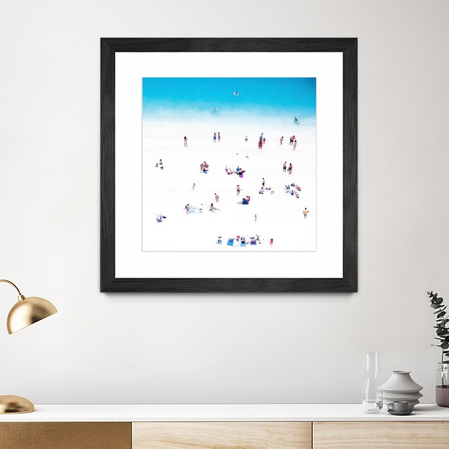 Whitewashed Beach B by THE Studio on GIANT ART - blue everyday life