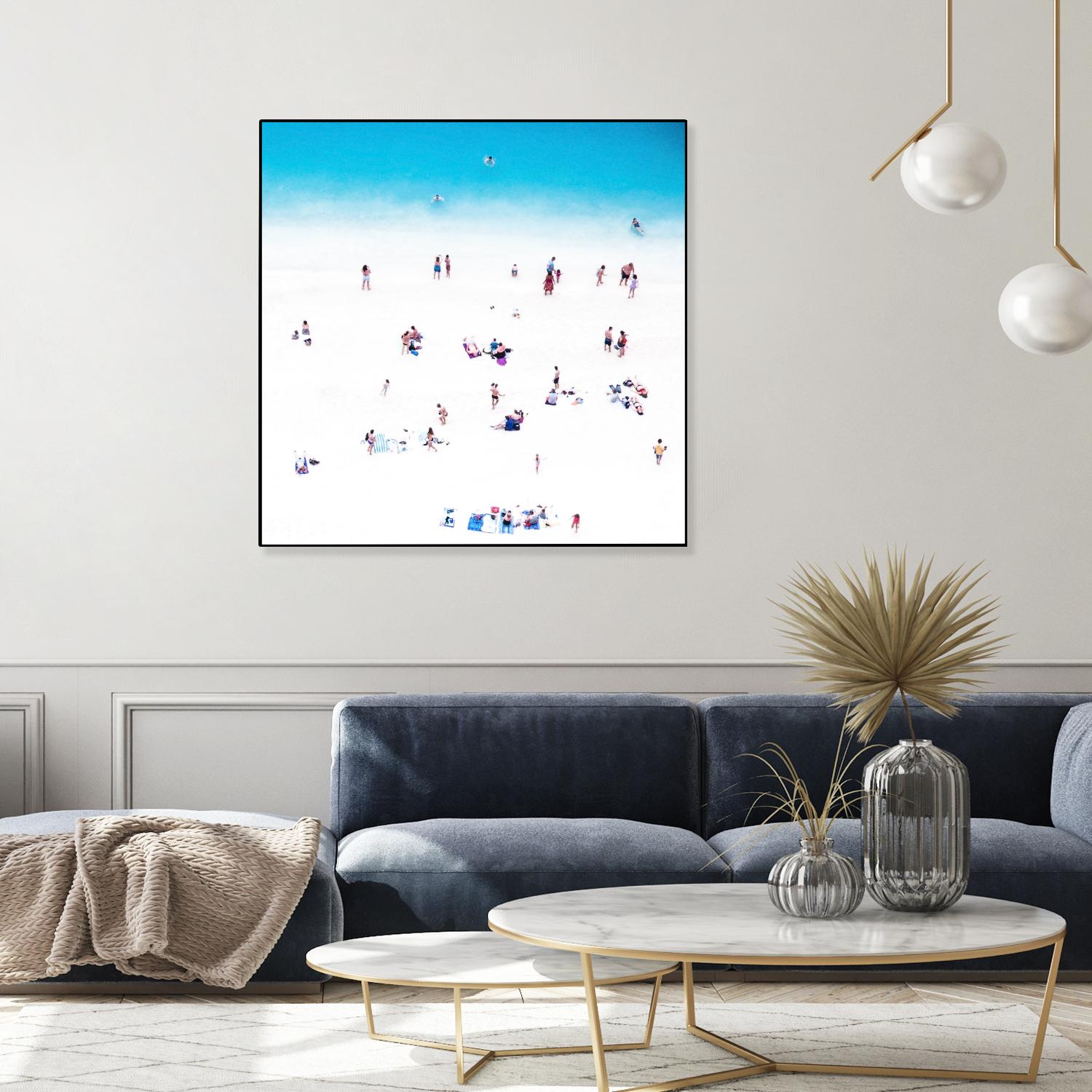 Whitewashed Beach B by THE Studio on GIANT ART - blue everyday life