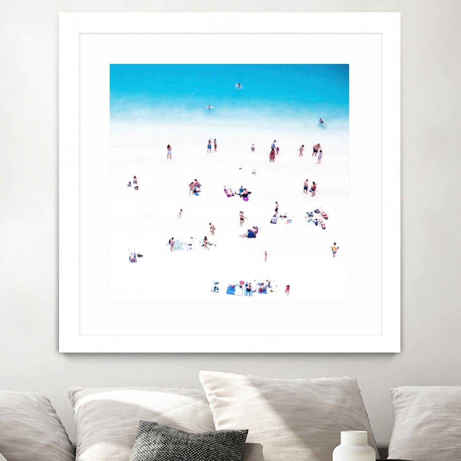 Whitewashed Beach B by THE Studio on GIANT ART - blue everyday life