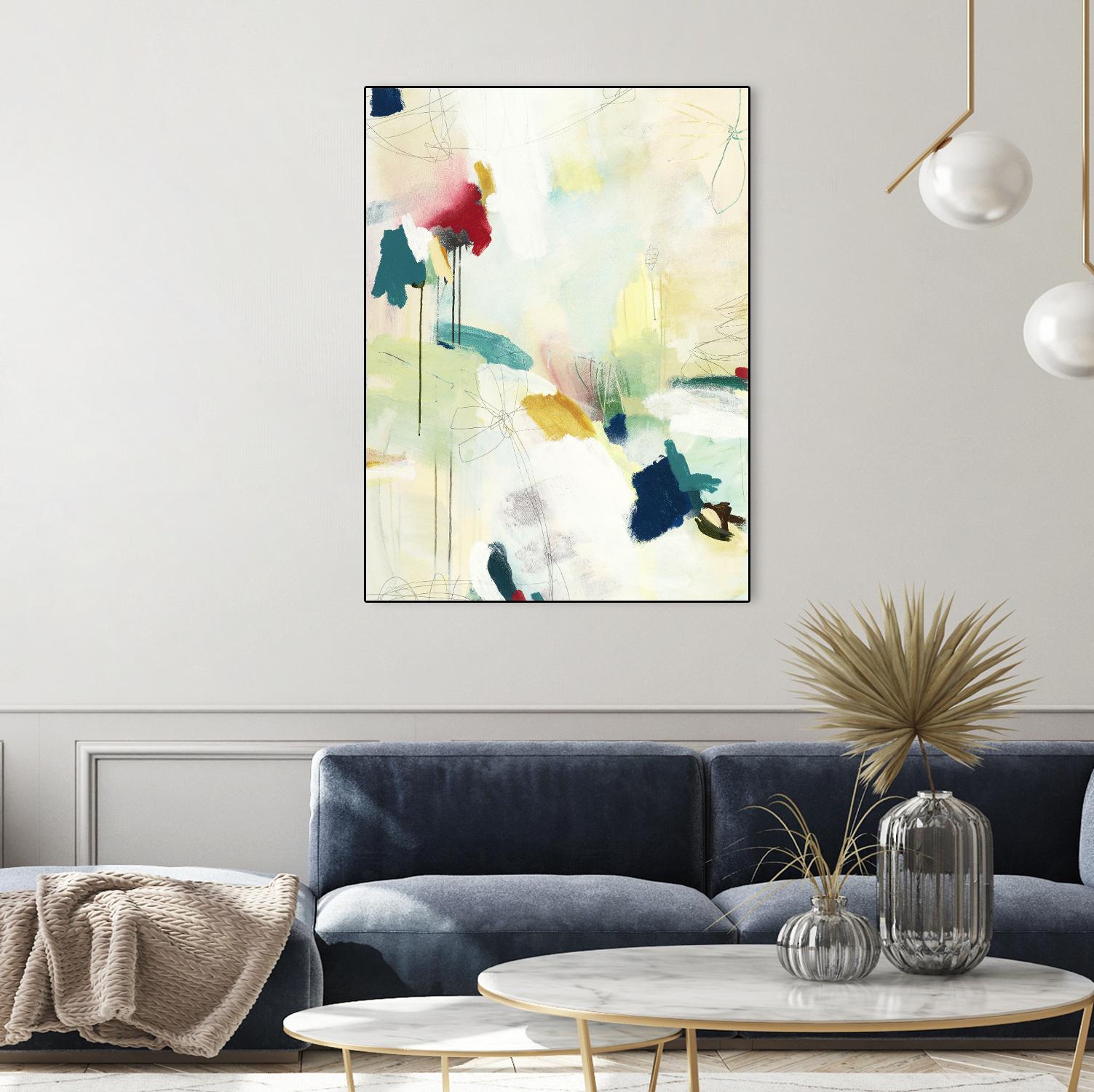 Medley 2 by Kyle Goderwis on GIANT ART - blue abstract