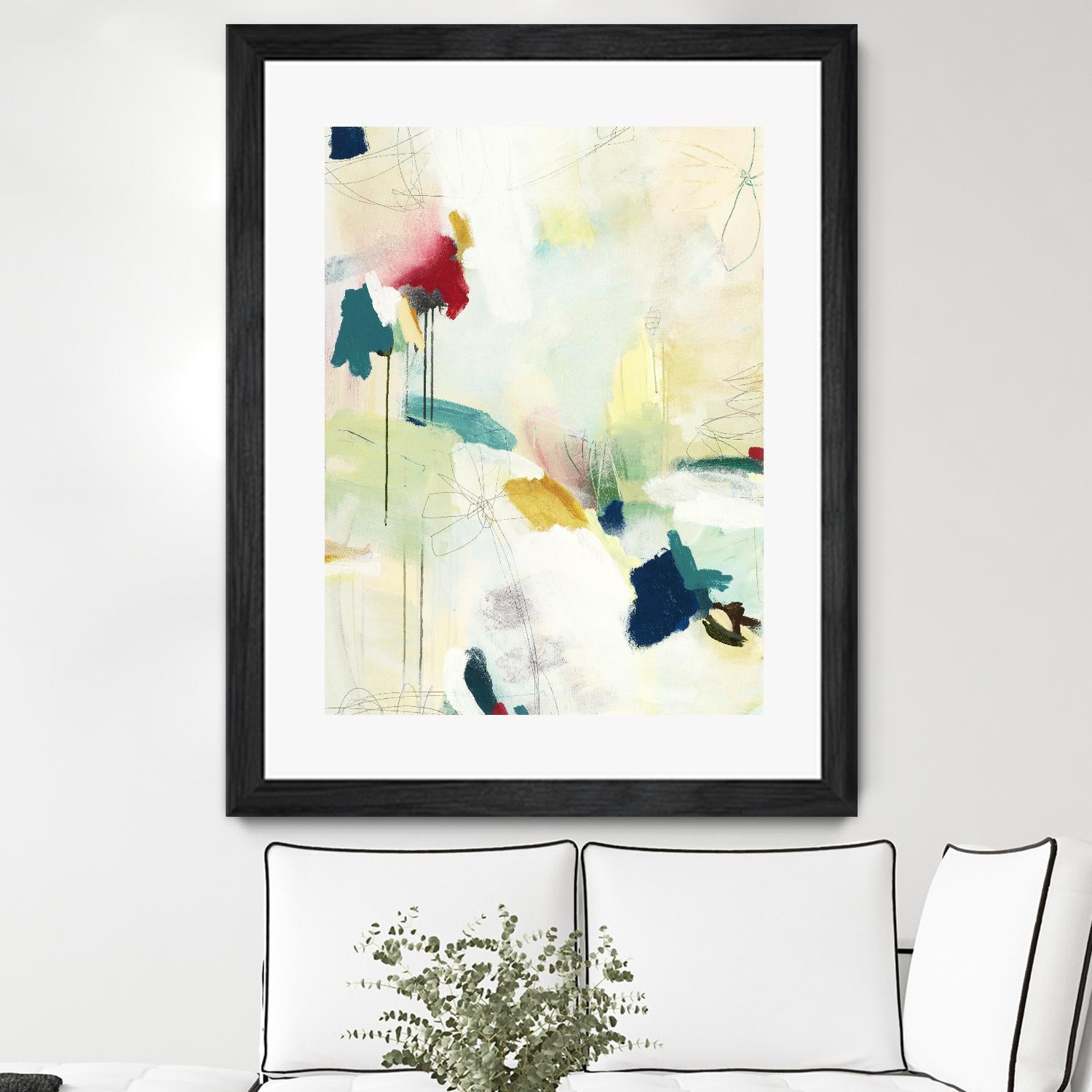 Medley 2 by Kyle Goderwis on GIANT ART - blue abstract