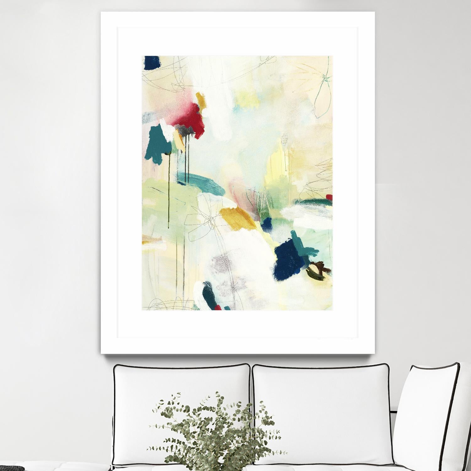 Medley 2 by Kyle Goderwis on GIANT ART - blue abstract