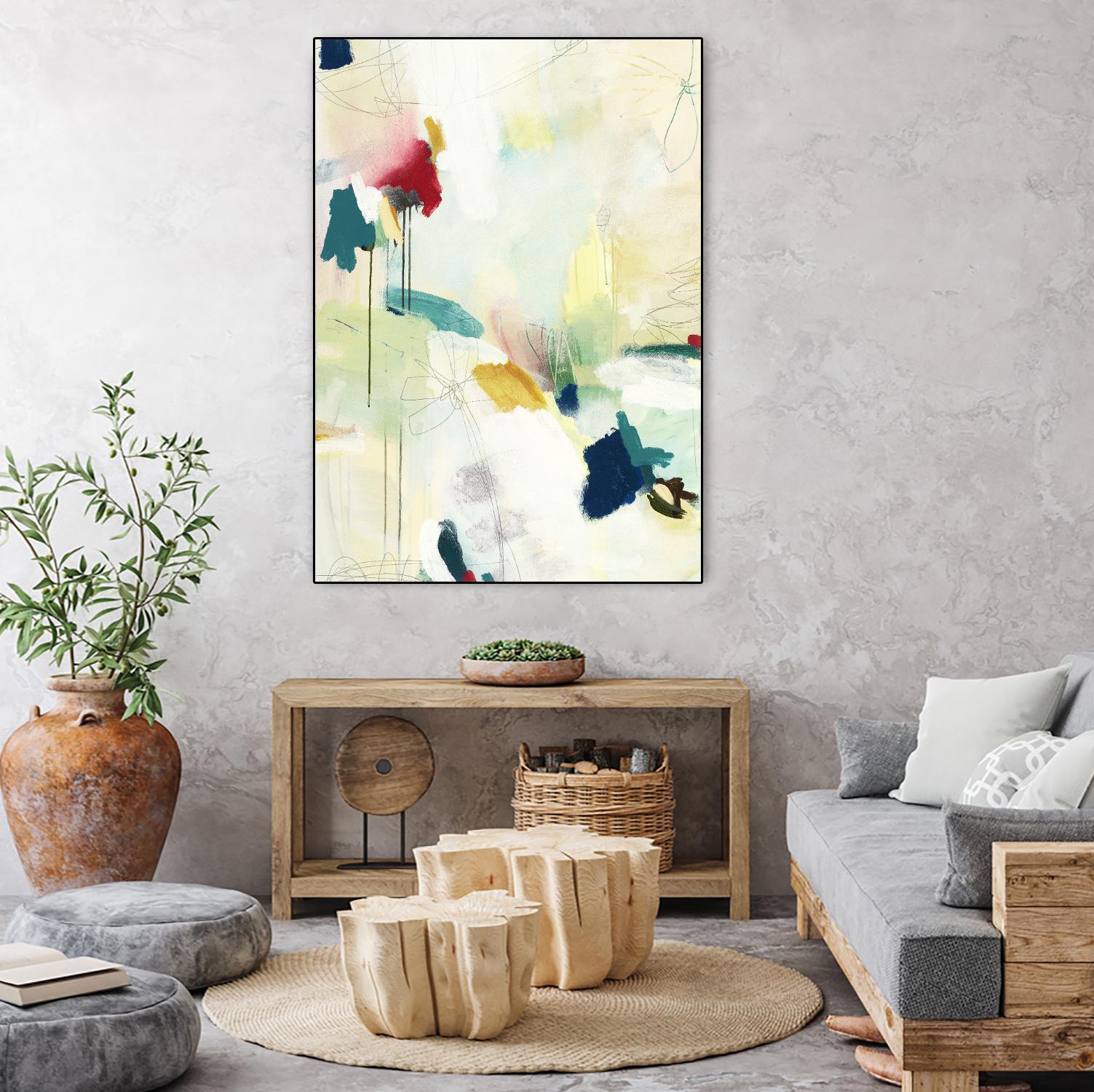 Medley 2 by Kyle Goderwis on GIANT ART - blue abstract