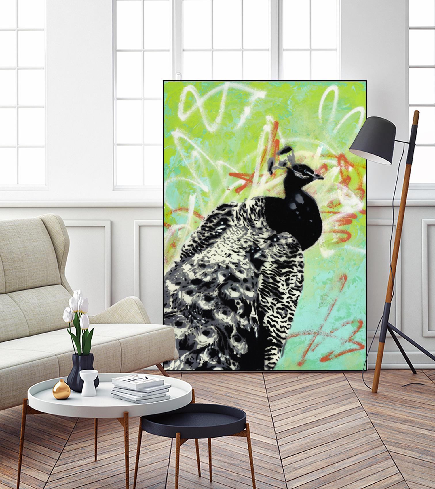 Peacock by Urban Soule on GIANT ART - blue animals