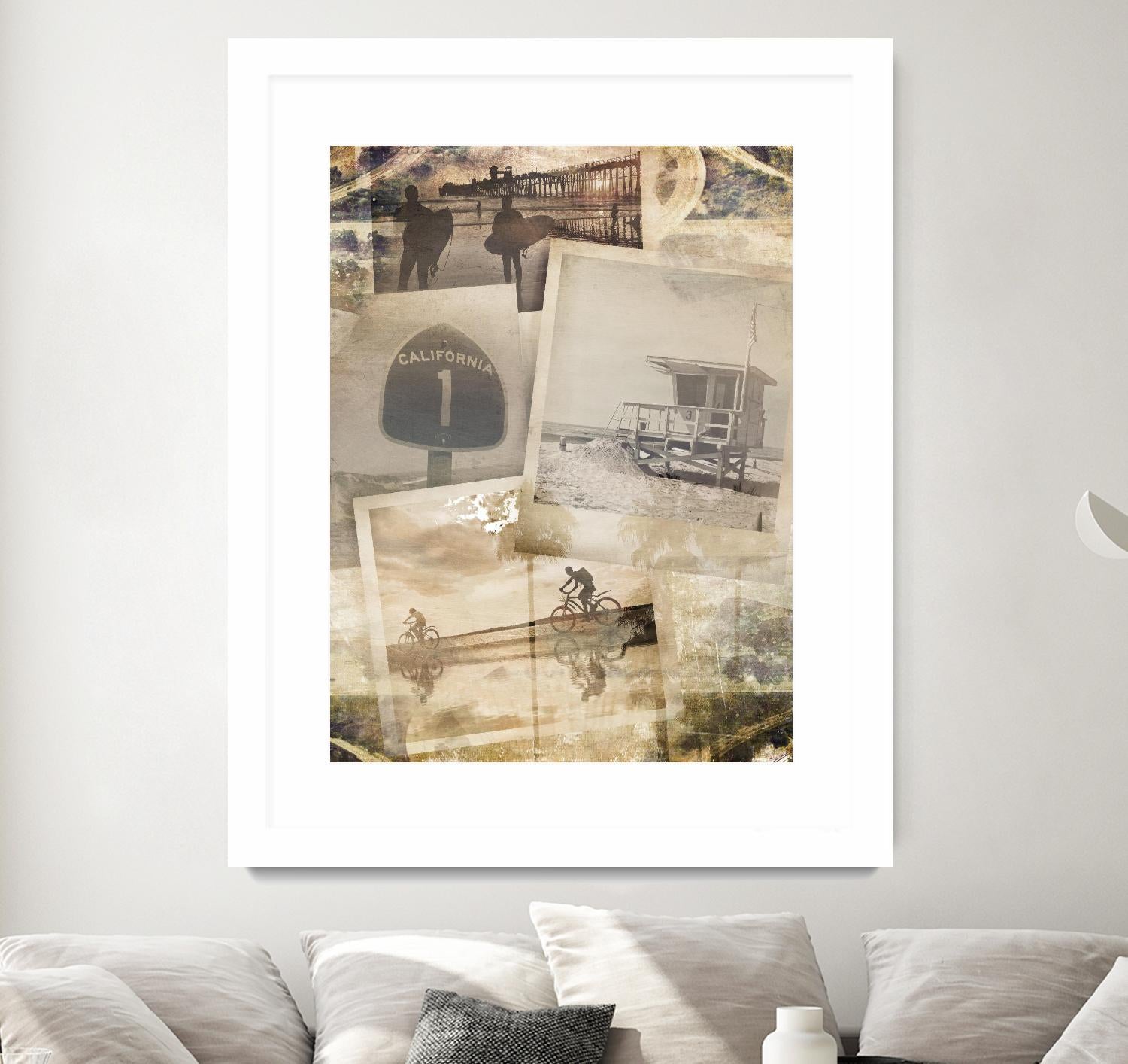 Los Angeles Polaroid Collage A by SEA Studio on GIANT ART - beige cityscapes & streets color photography