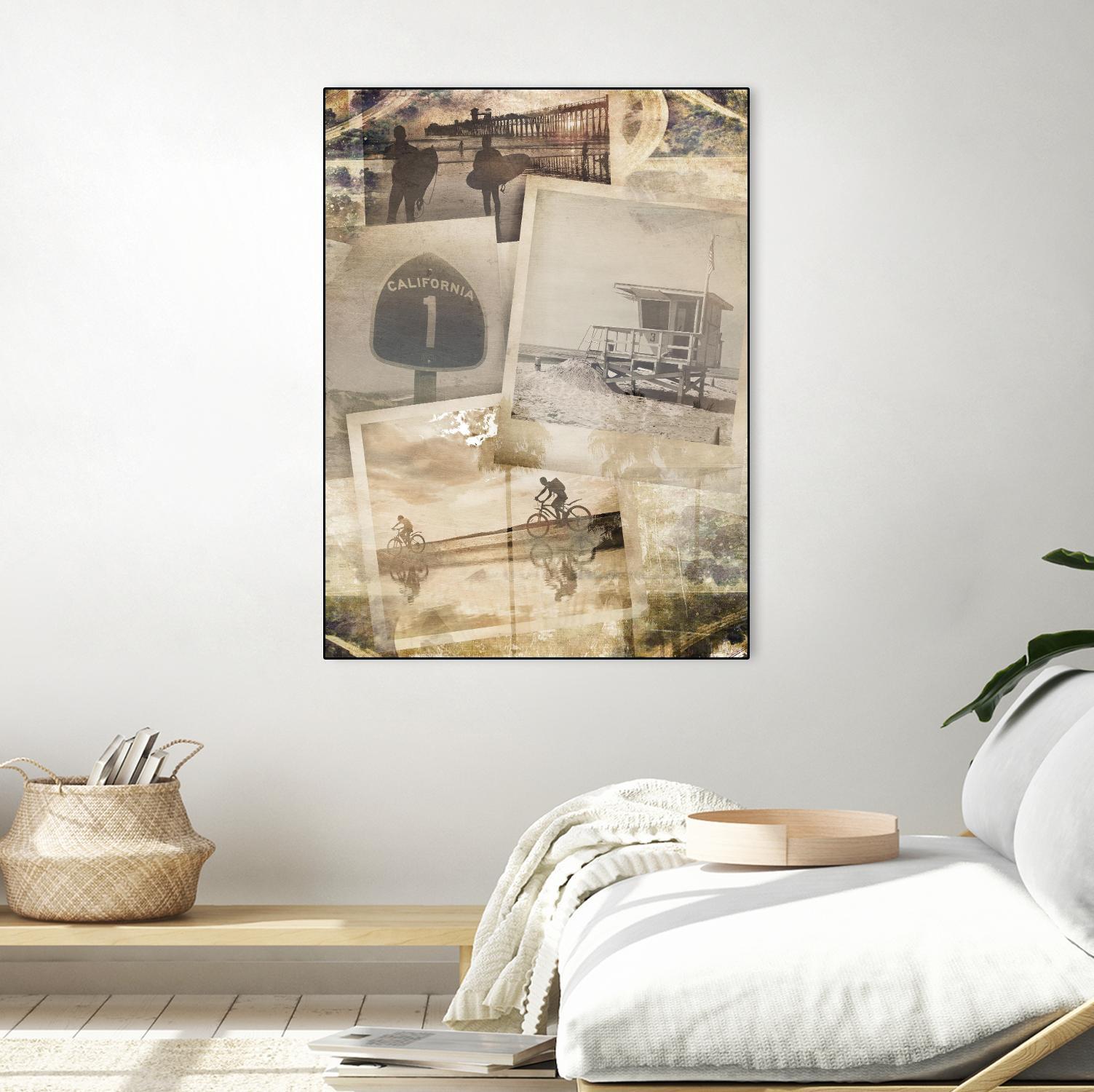 Los Angeles Polaroid Collage A by SEA Studio on GIANT ART - beige cityscapes & streets color photography