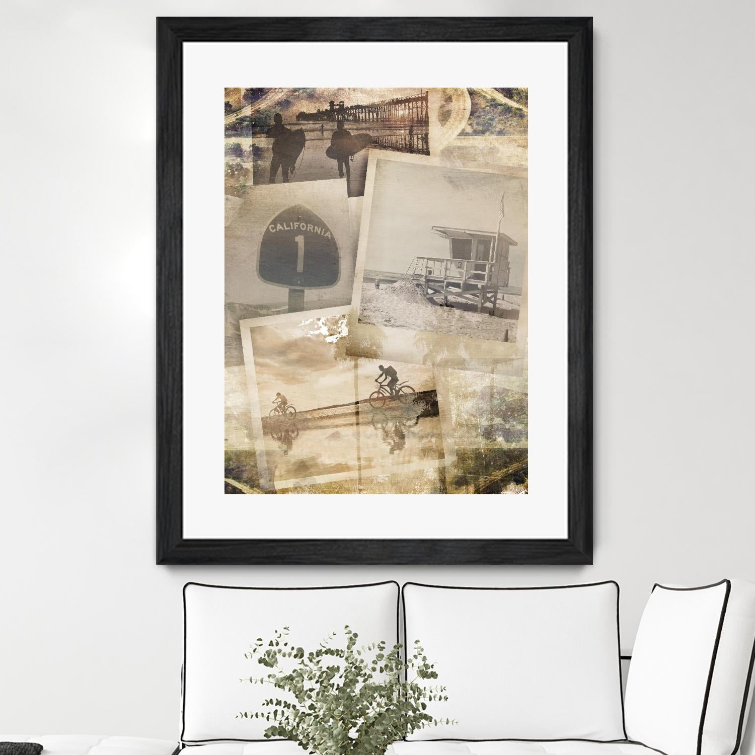 Los Angeles Polaroid Collage A by SEA Studio on GIANT ART - beige cityscapes & streets color photography