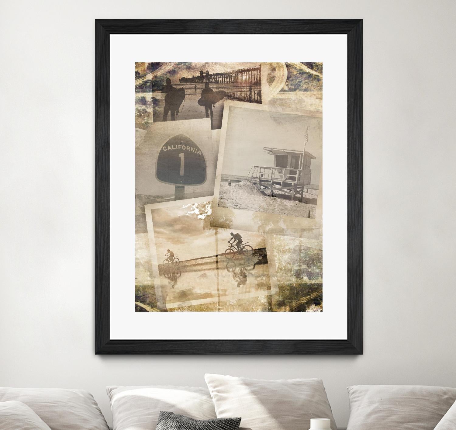 Los Angeles Polaroid Collage A by SEA Studio on GIANT ART - beige cityscapes & streets color photography