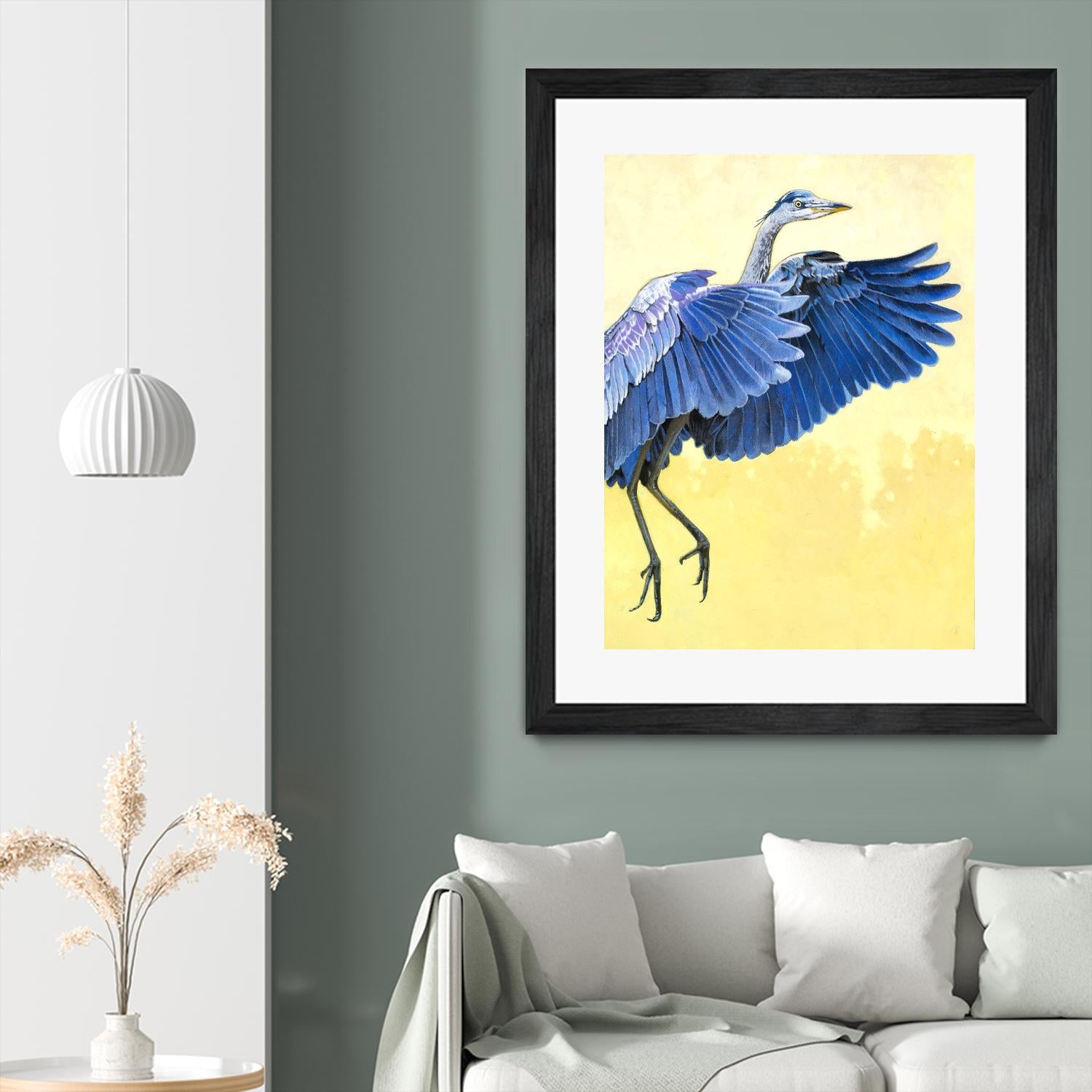 Great Blue Heron by Max Hayslette on GIANT ART - blue animal oiseau