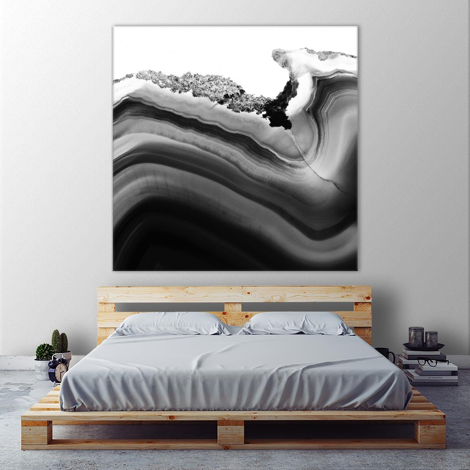 Grey Agate B by THE Studio on GIANT ART - black photo art