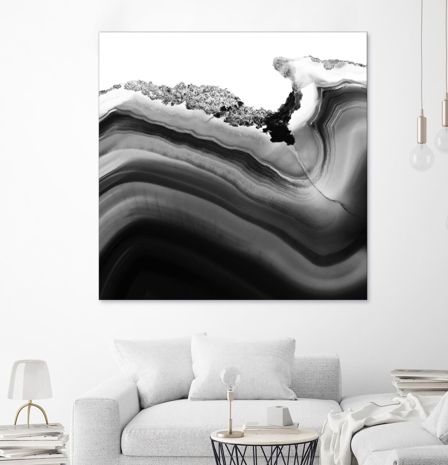 Grey Agate B by THE Studio on GIANT ART - black photo art