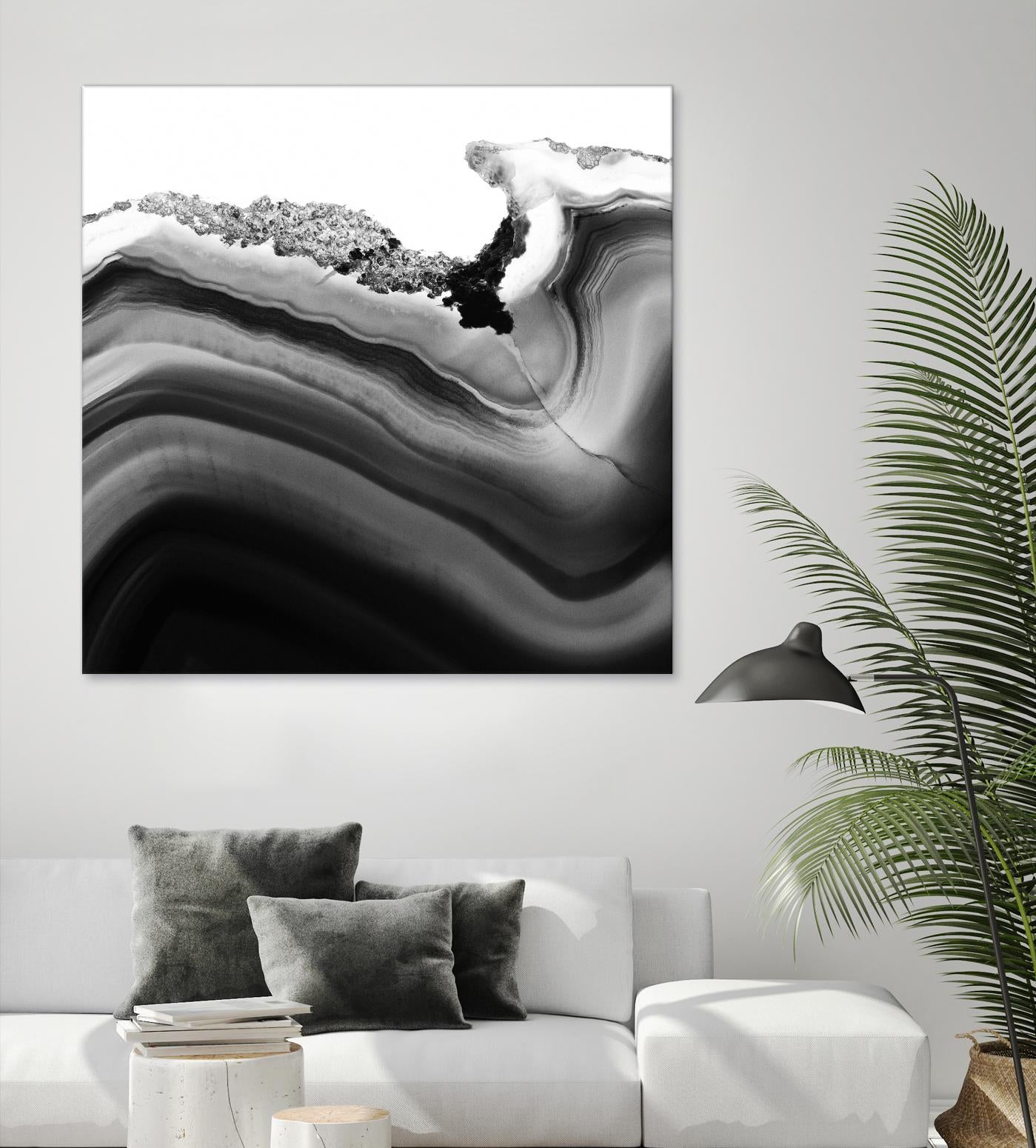 Grey Agate B by THE Studio on GIANT ART - black photo art