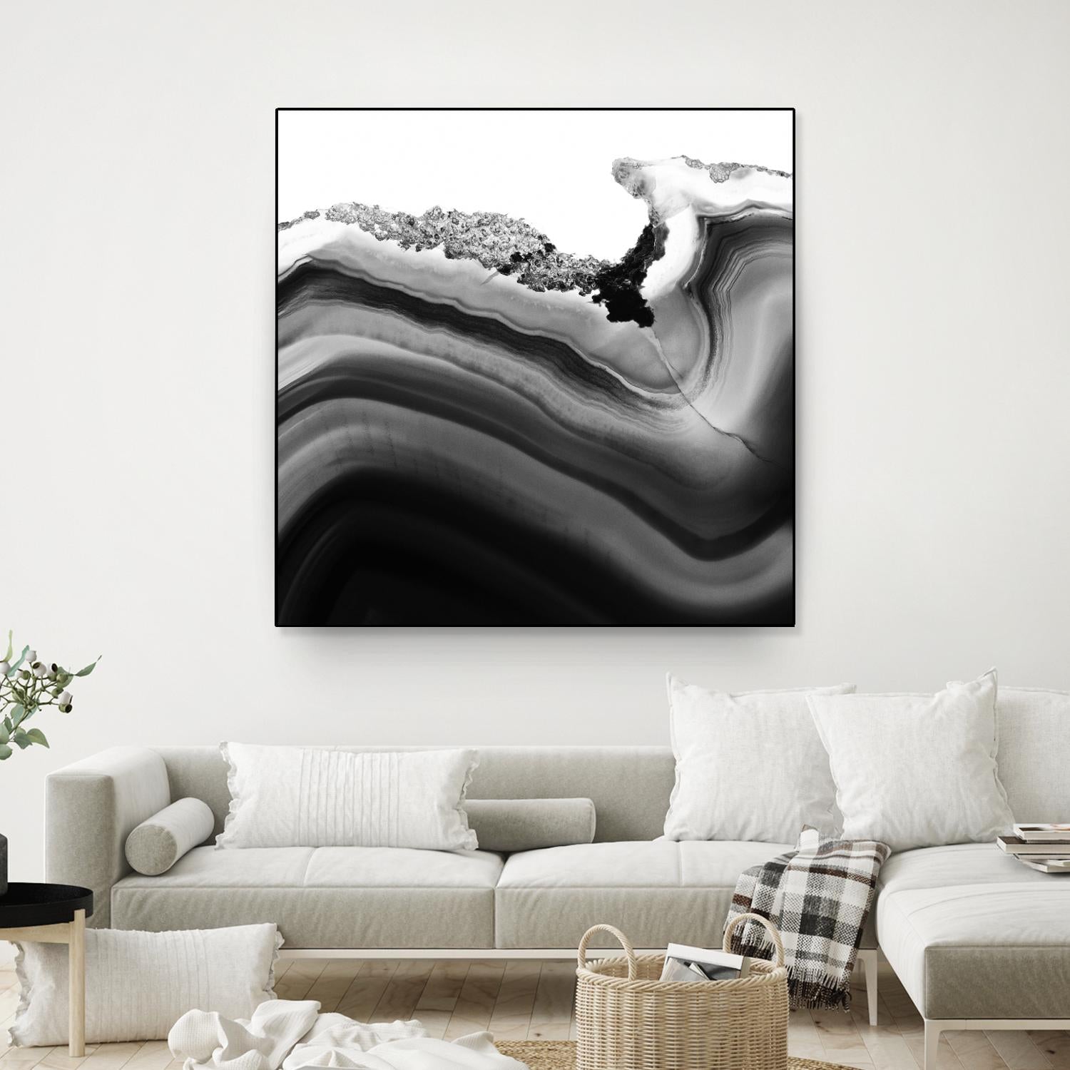 Grey Agate B by THE Studio on GIANT ART - black photo art