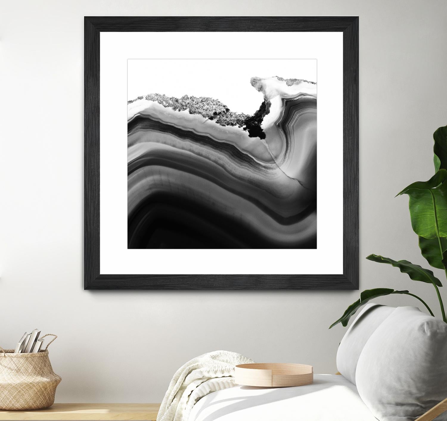 Grey Agate B by THE Studio on GIANT ART - black photo art