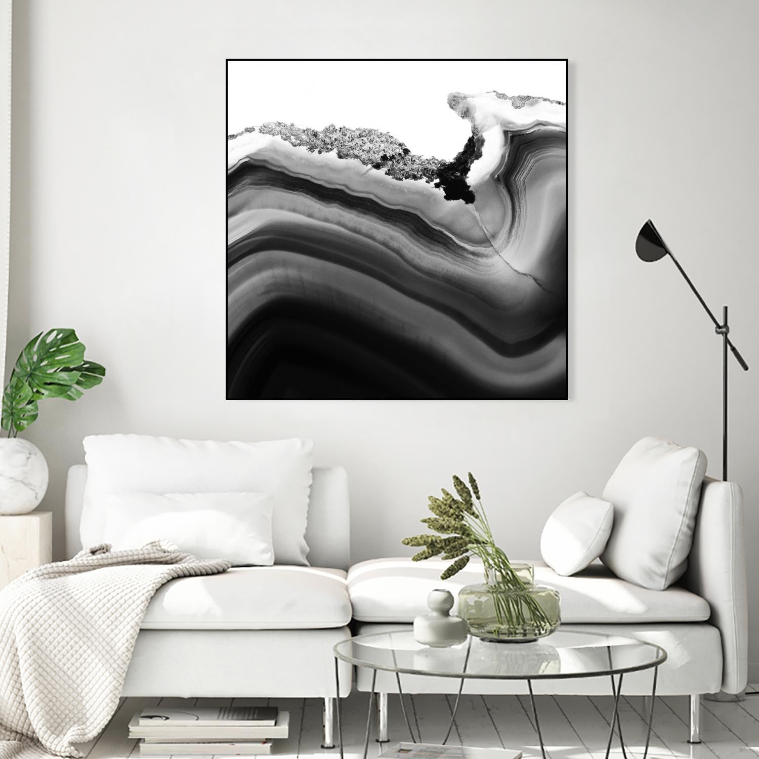 Grey Agate B by THE Studio on GIANT ART - black photo art