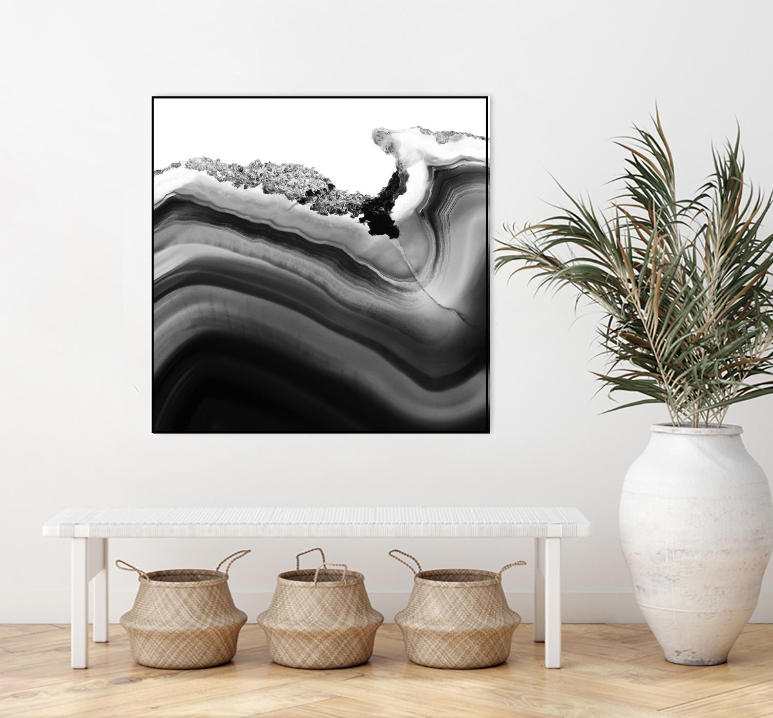 Grey Agate B by THE Studio on GIANT ART - black photo art