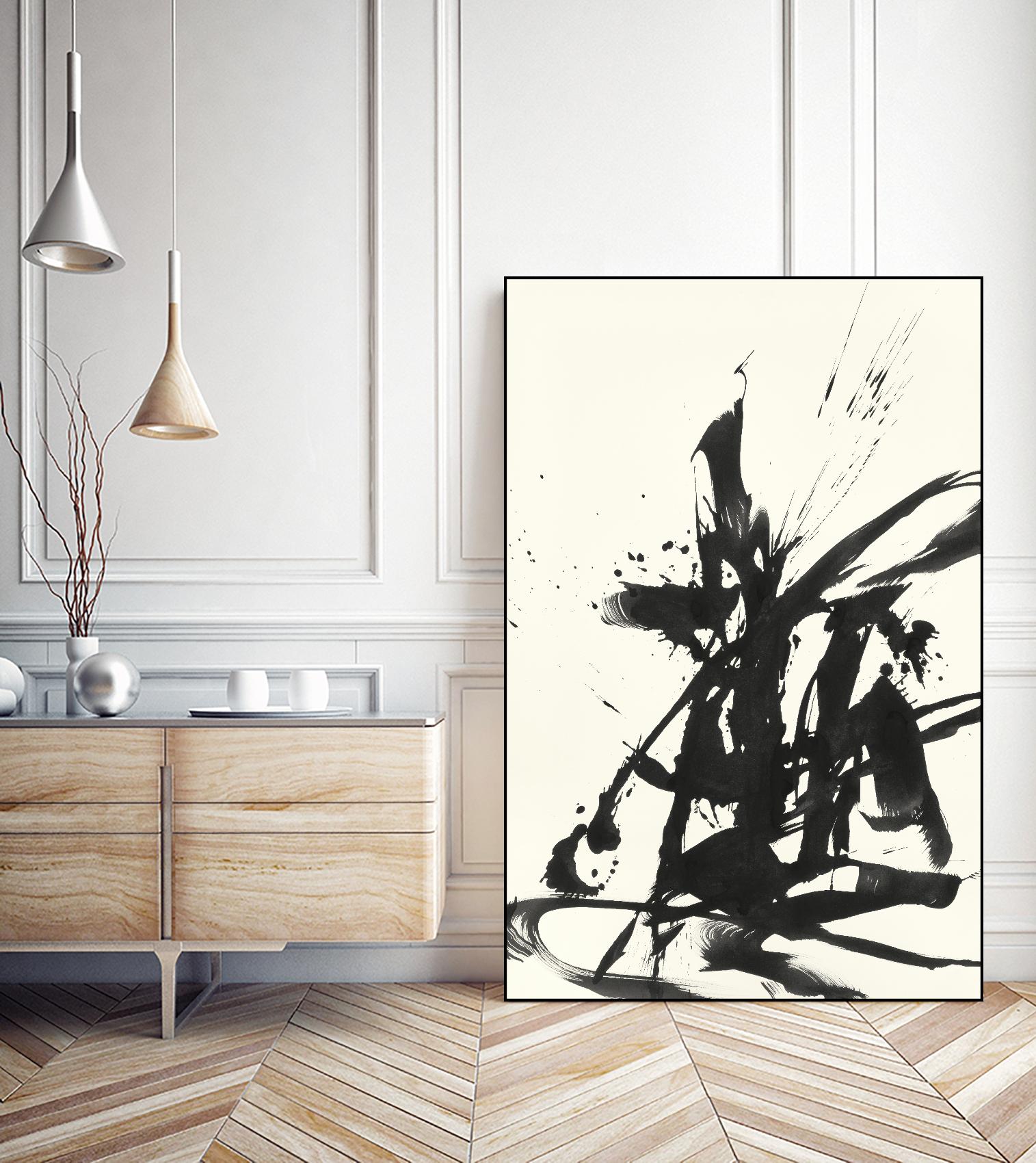 Marked 1 by Paul Ngo on GIANT ART - black abstract