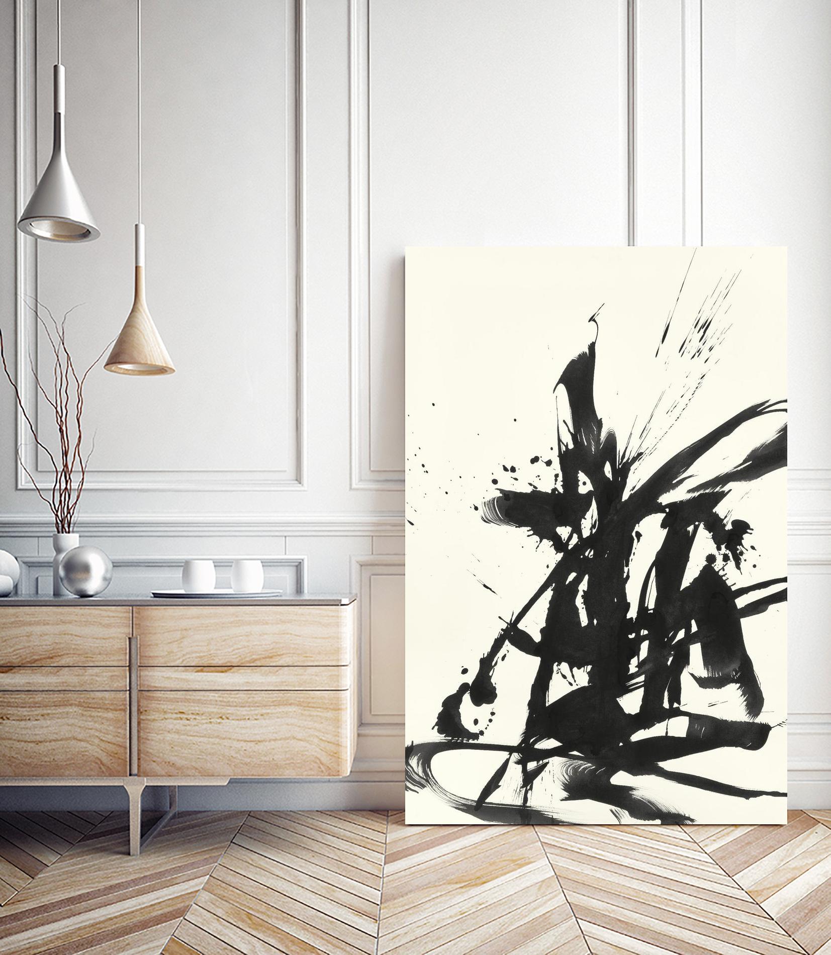 Marked 1 by Paul Ngo on GIANT ART - white black & white