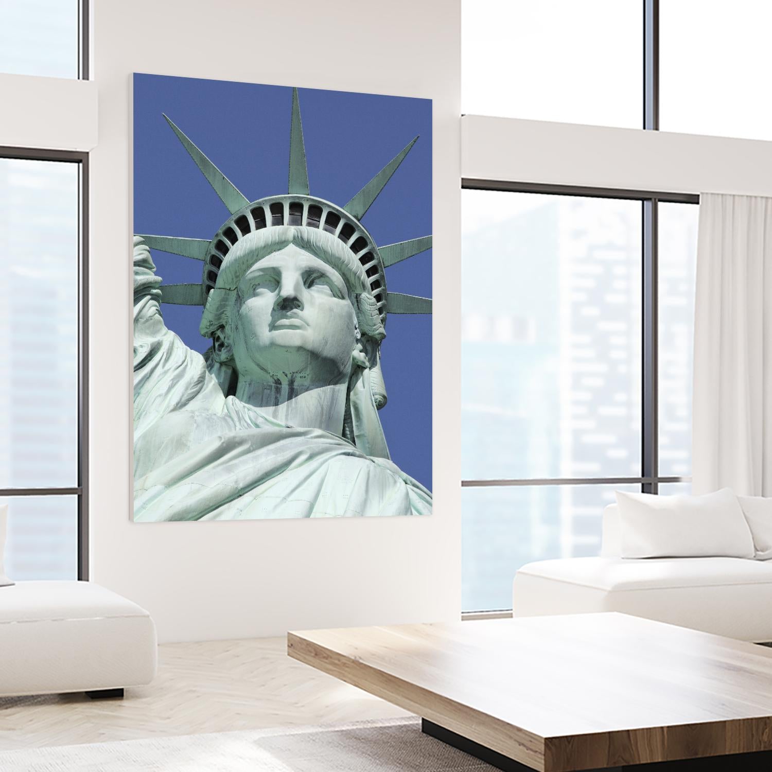 Statue of Liberty 3 by Lillis Werder on GIANT ART - blue photo art