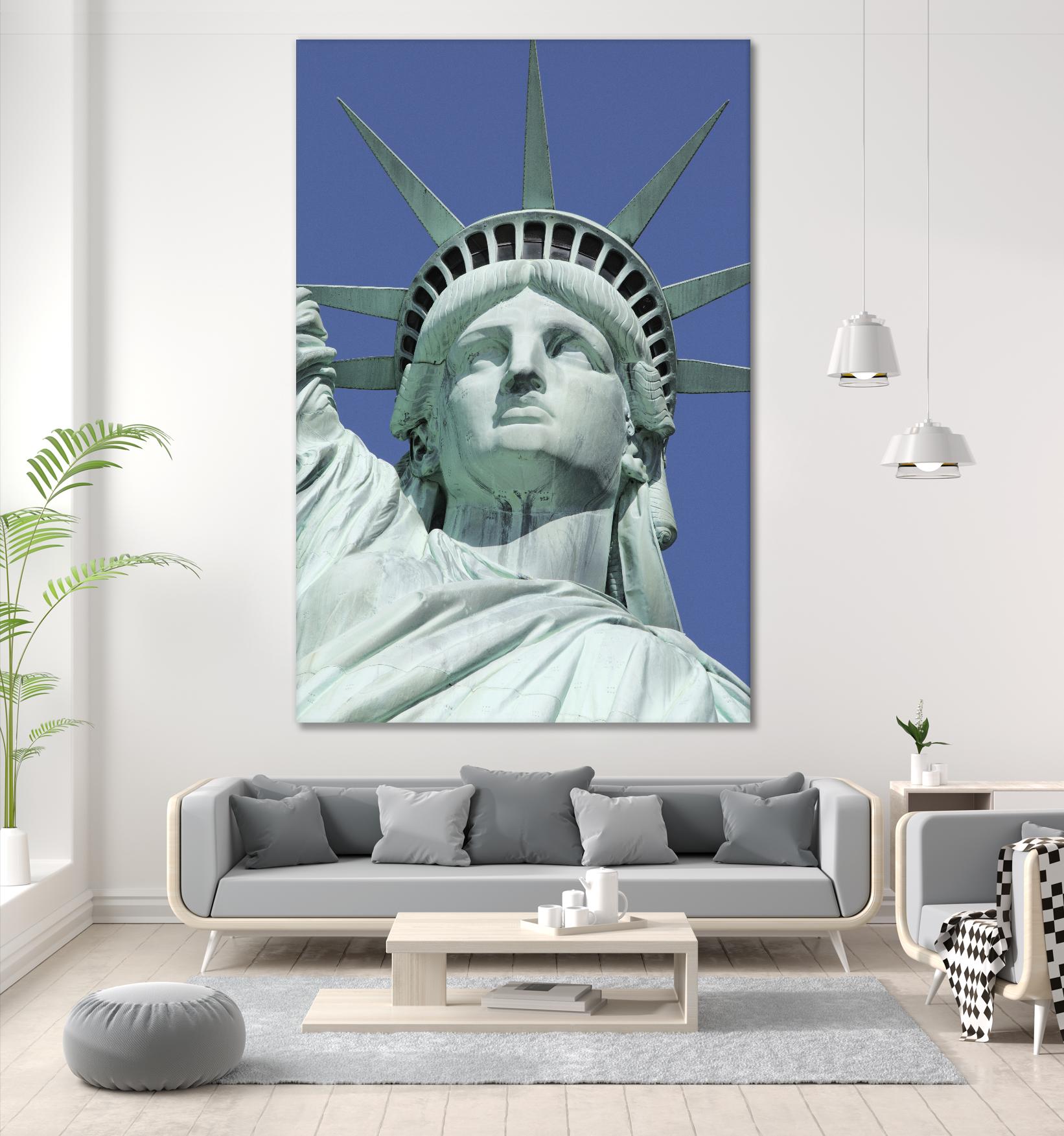 Statue of Liberty 3 by Lillis Werder on GIANT ART - blue photo art