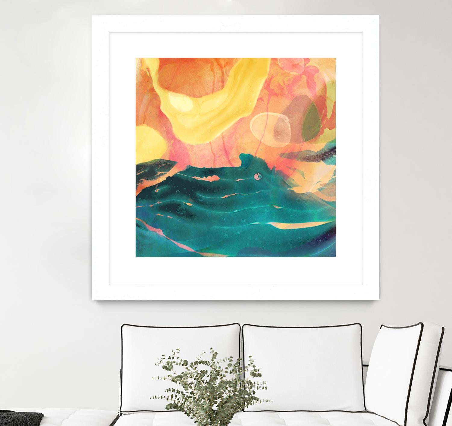 Seaside Abstract by THE Studio on GIANT ART - red abstract