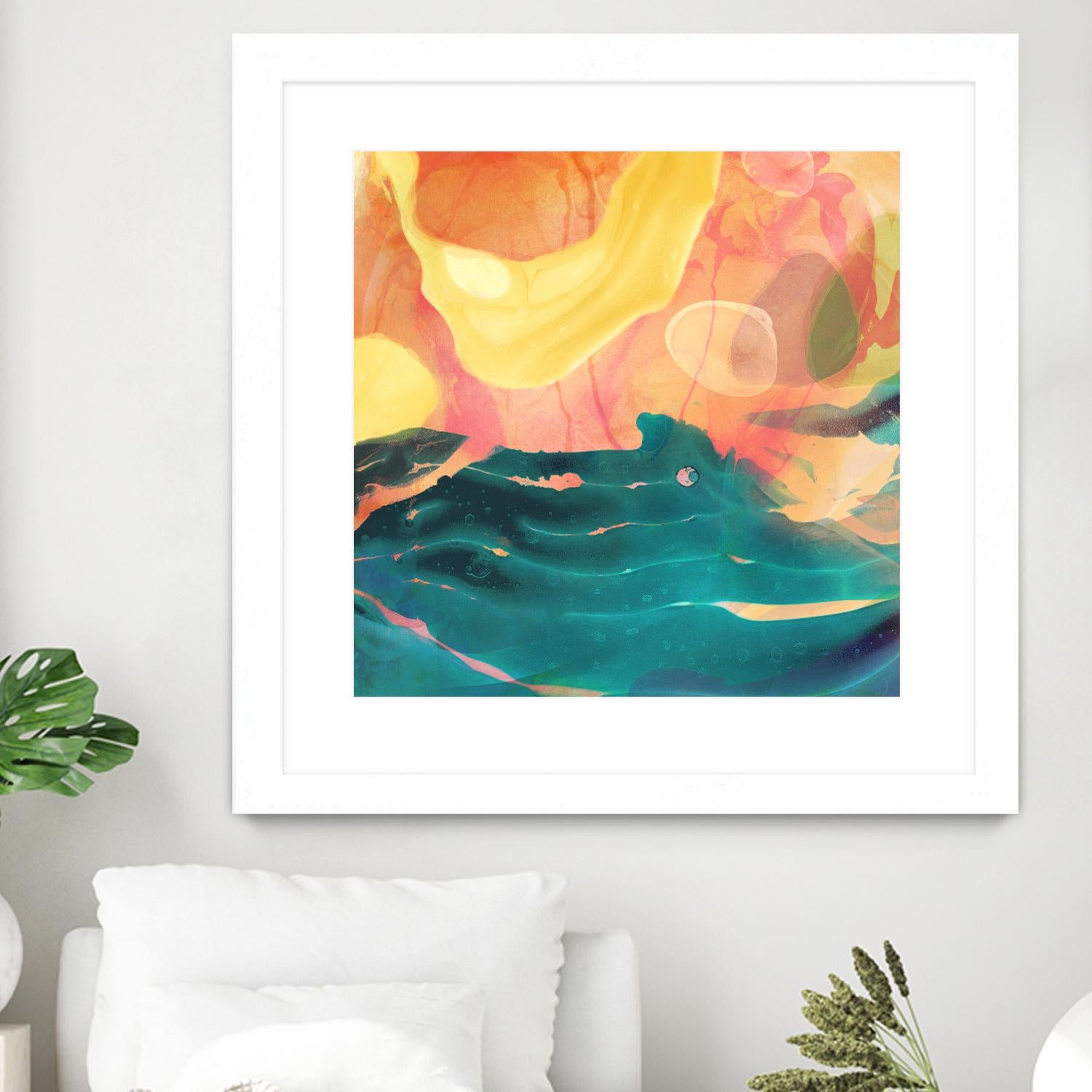 Seaside Abstract by THE Studio on GIANT ART - red abstract