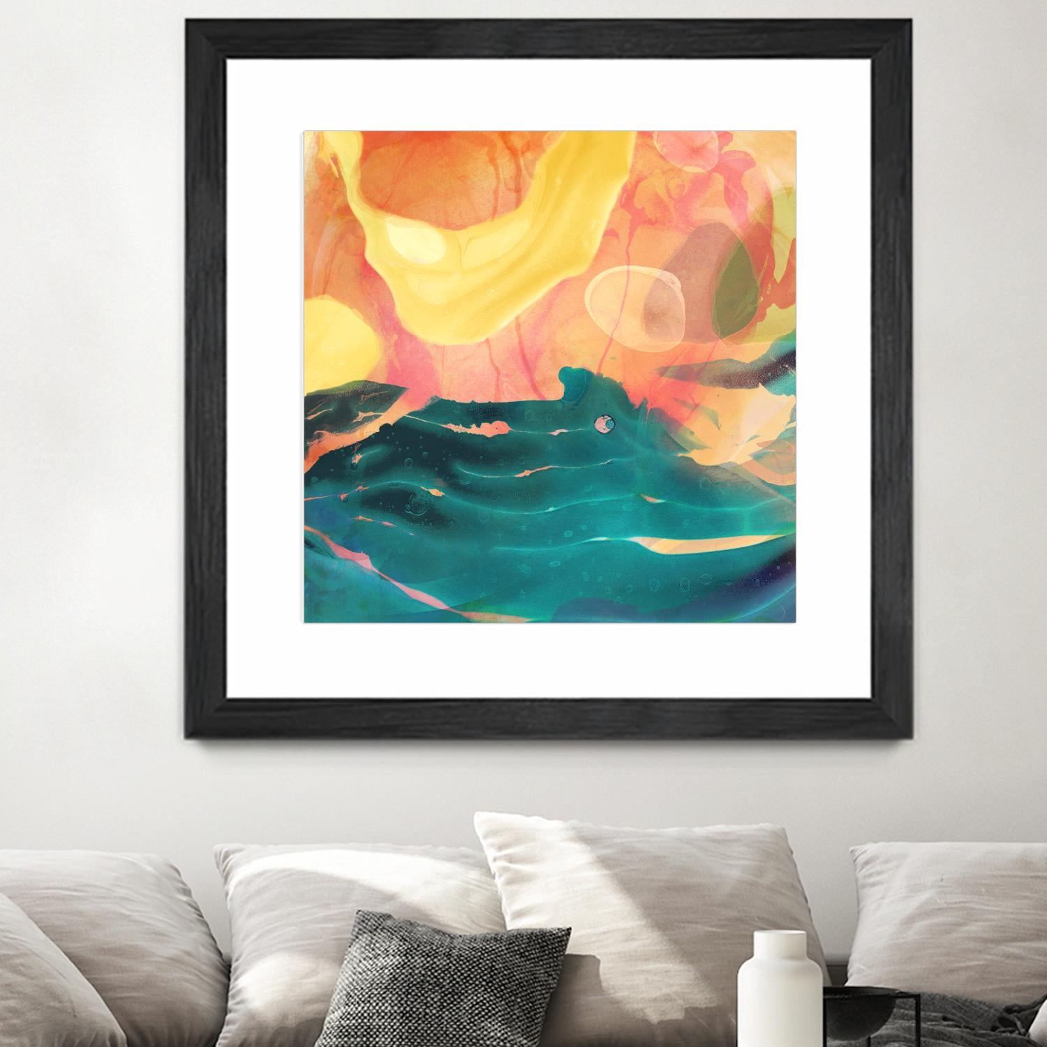 Seaside Abstract by THE Studio on GIANT ART - red abstract