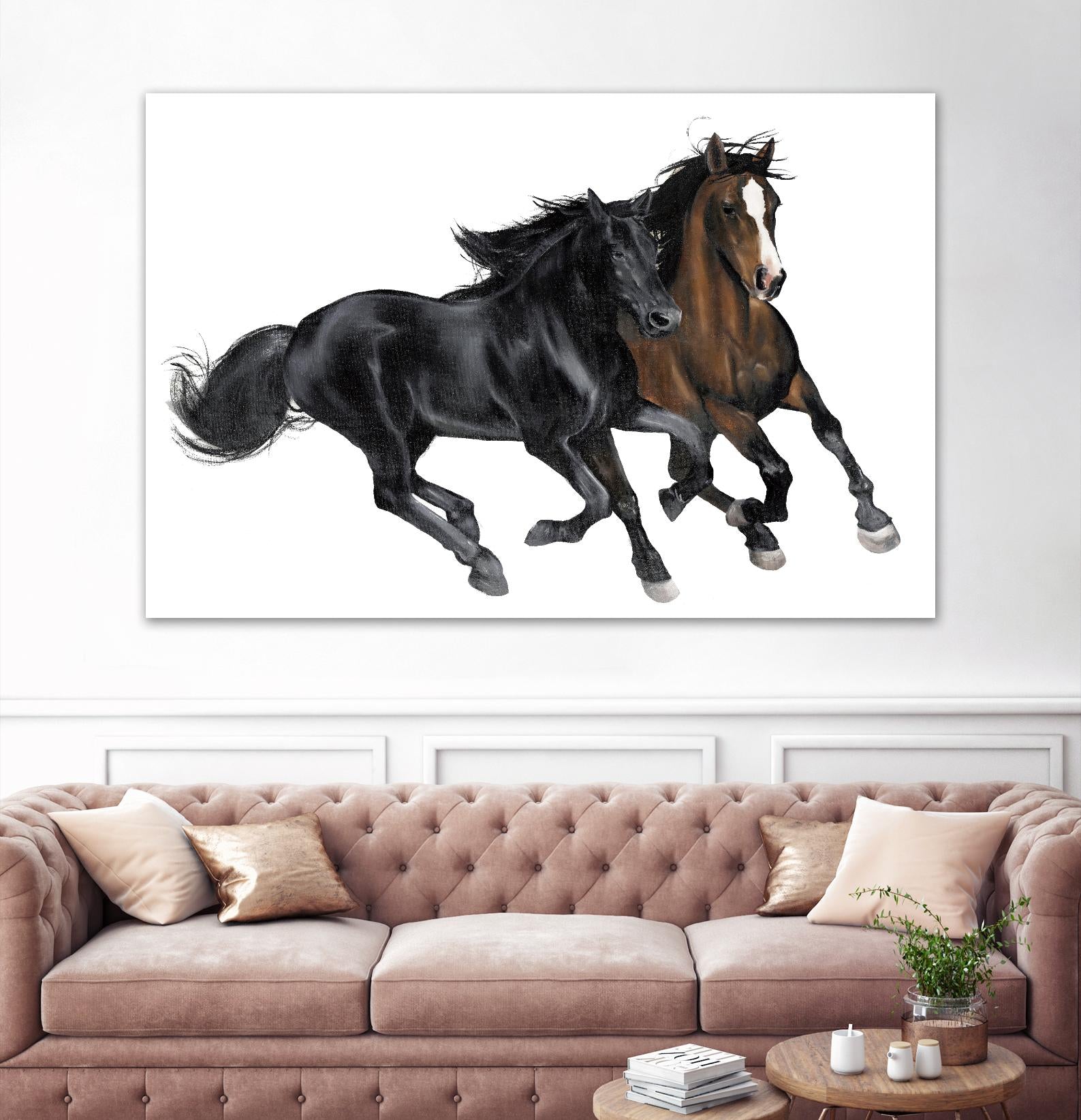 Black & Brown Horse by Stefano Altamura on GIANT ART - brown animals
