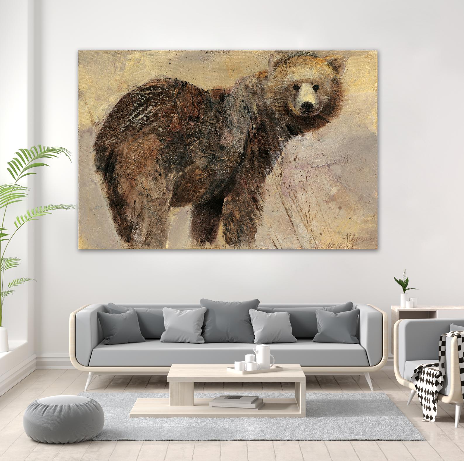 Backward Glance by Albena Hristova on GIANT ART - beige animals