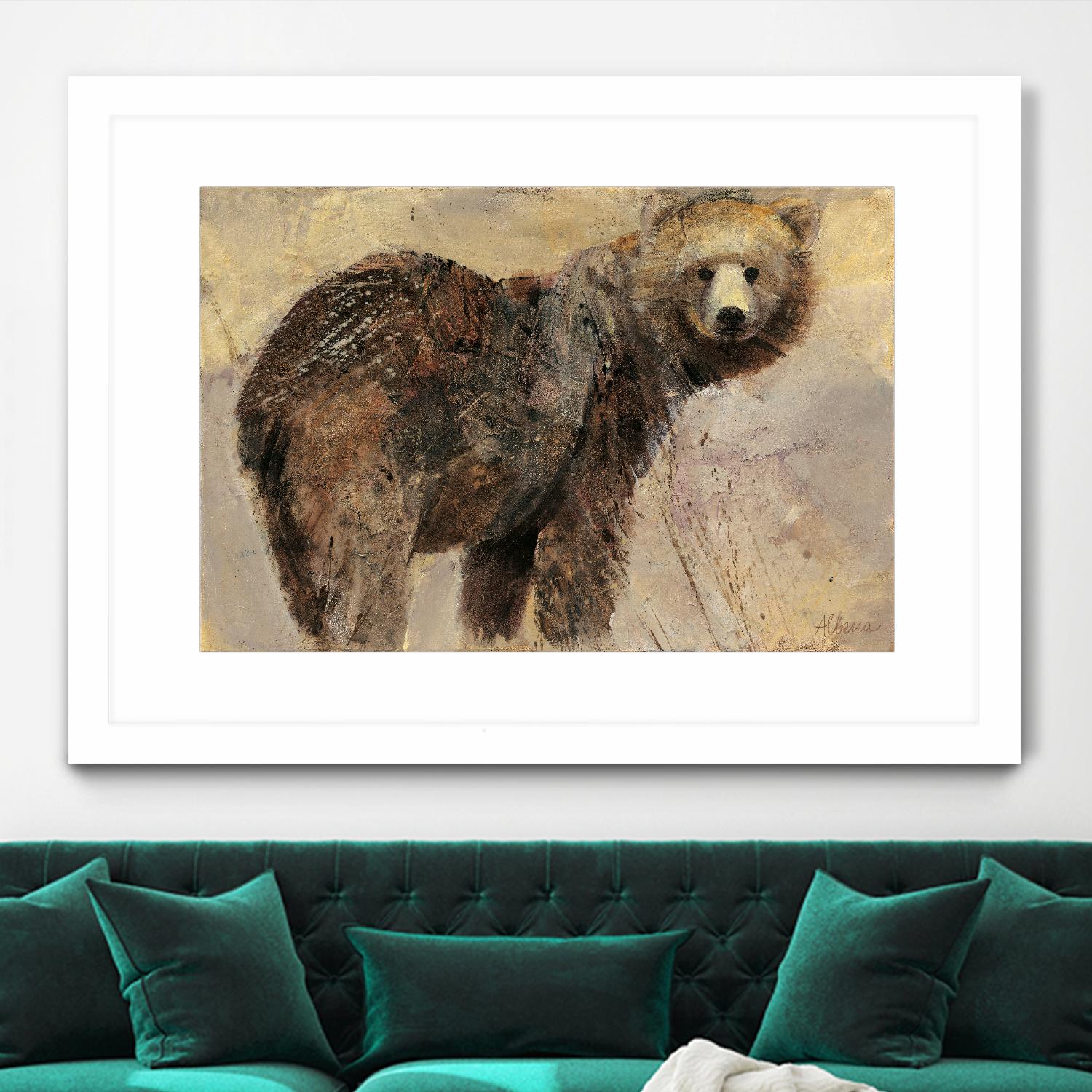 Backward Glance by Albena Hristova on GIANT ART - beige animals