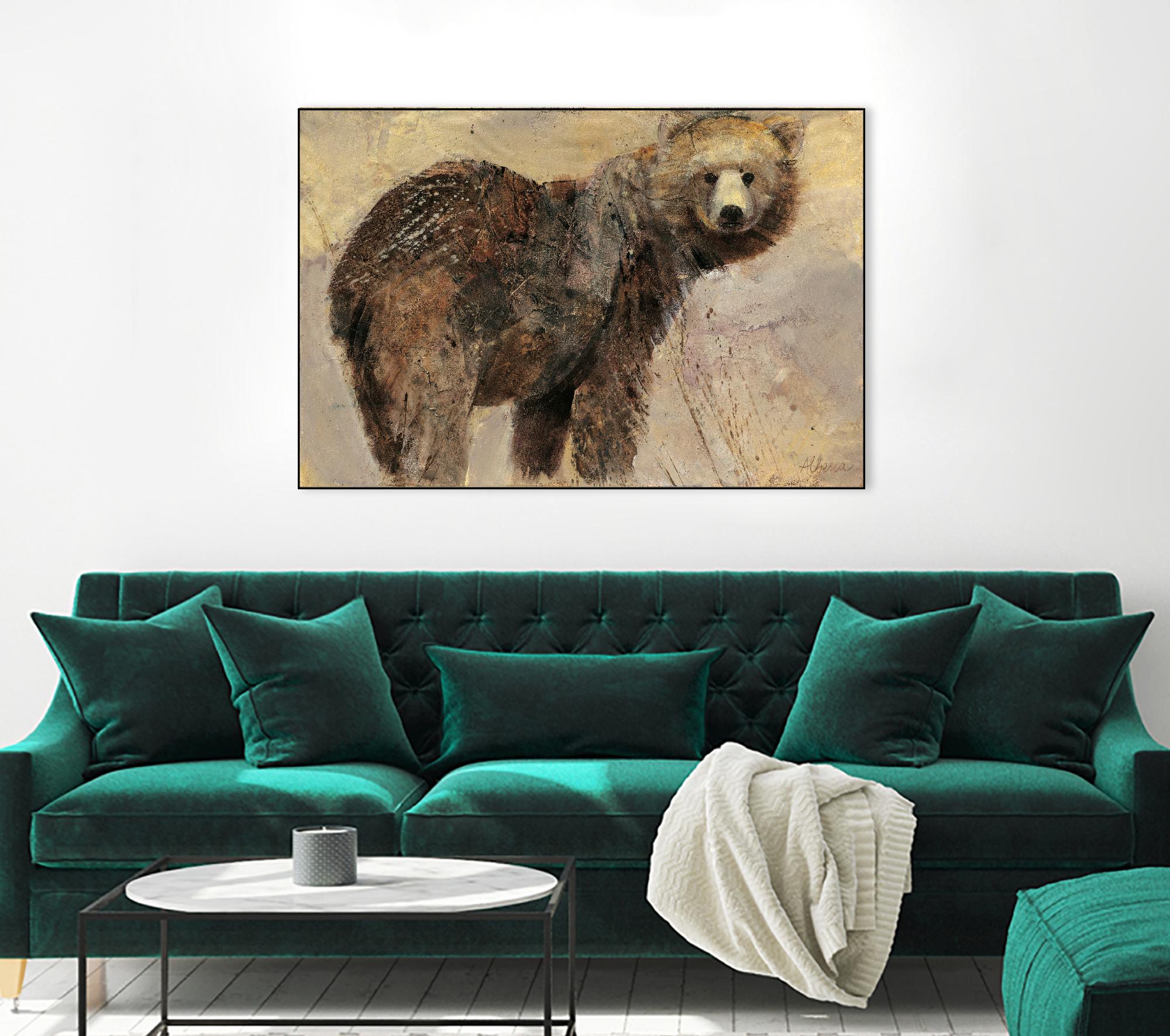 Backward Glance by Albena Hristova on GIANT ART - beige animals