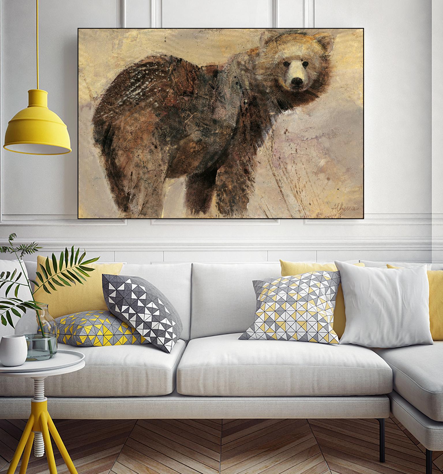 Backward Glance by Albena Hristova on GIANT ART - beige animals