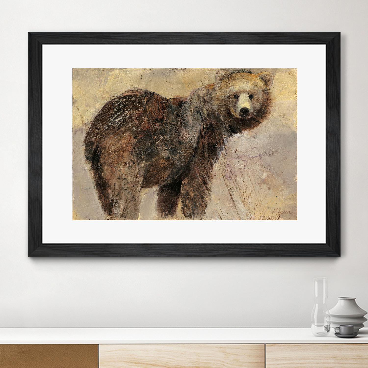 Backward Glance by Albena Hristova on GIANT ART - beige animals