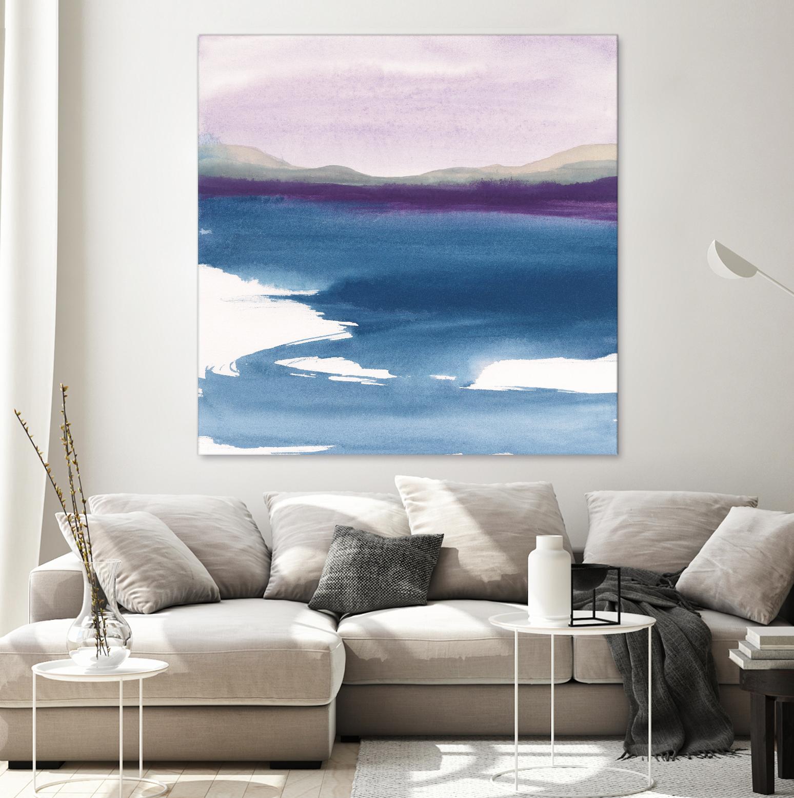 Plum Glow by Chris Paschke on GIANT ART - blue abstract