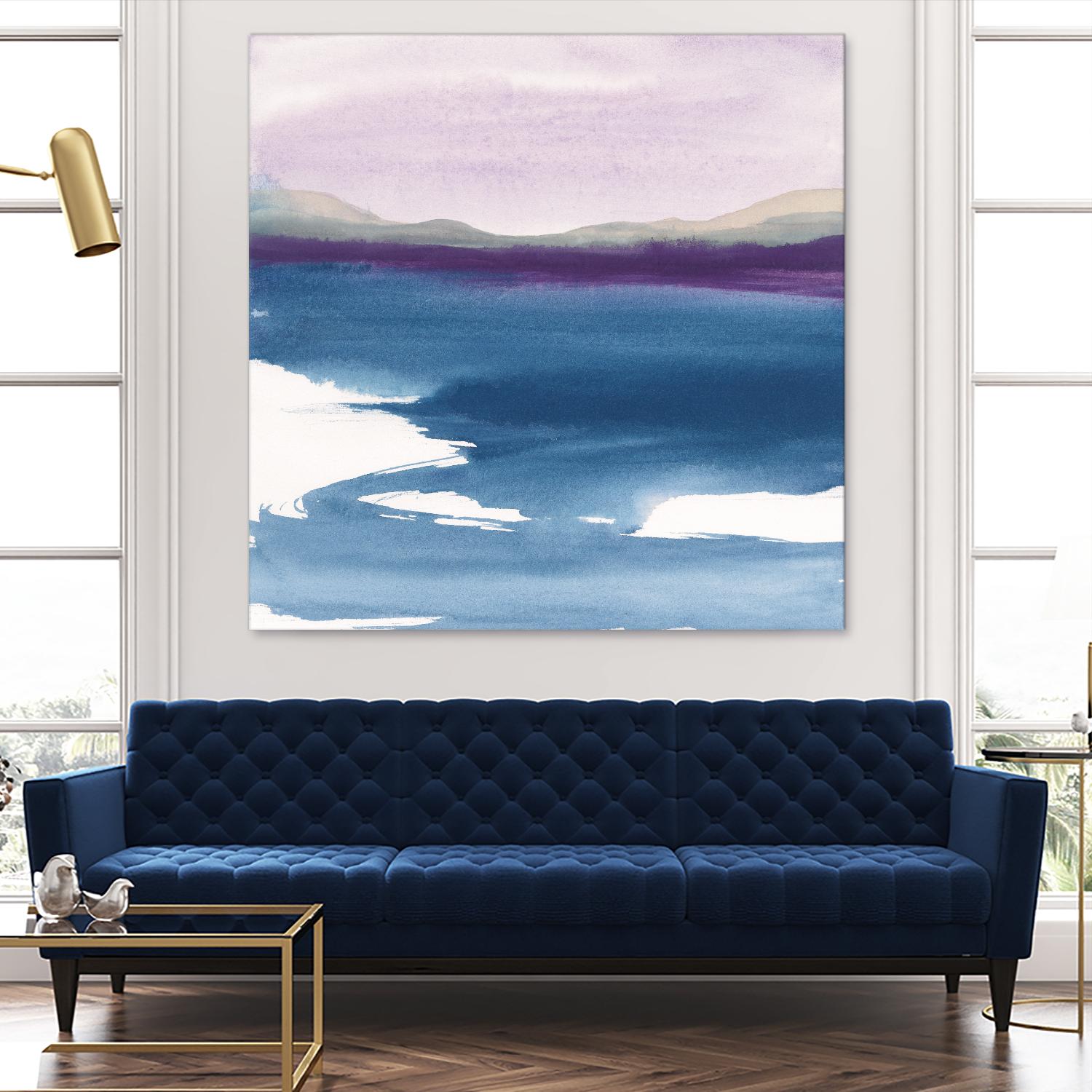 Plum Glow by Chris Paschke on GIANT ART - blue abstract